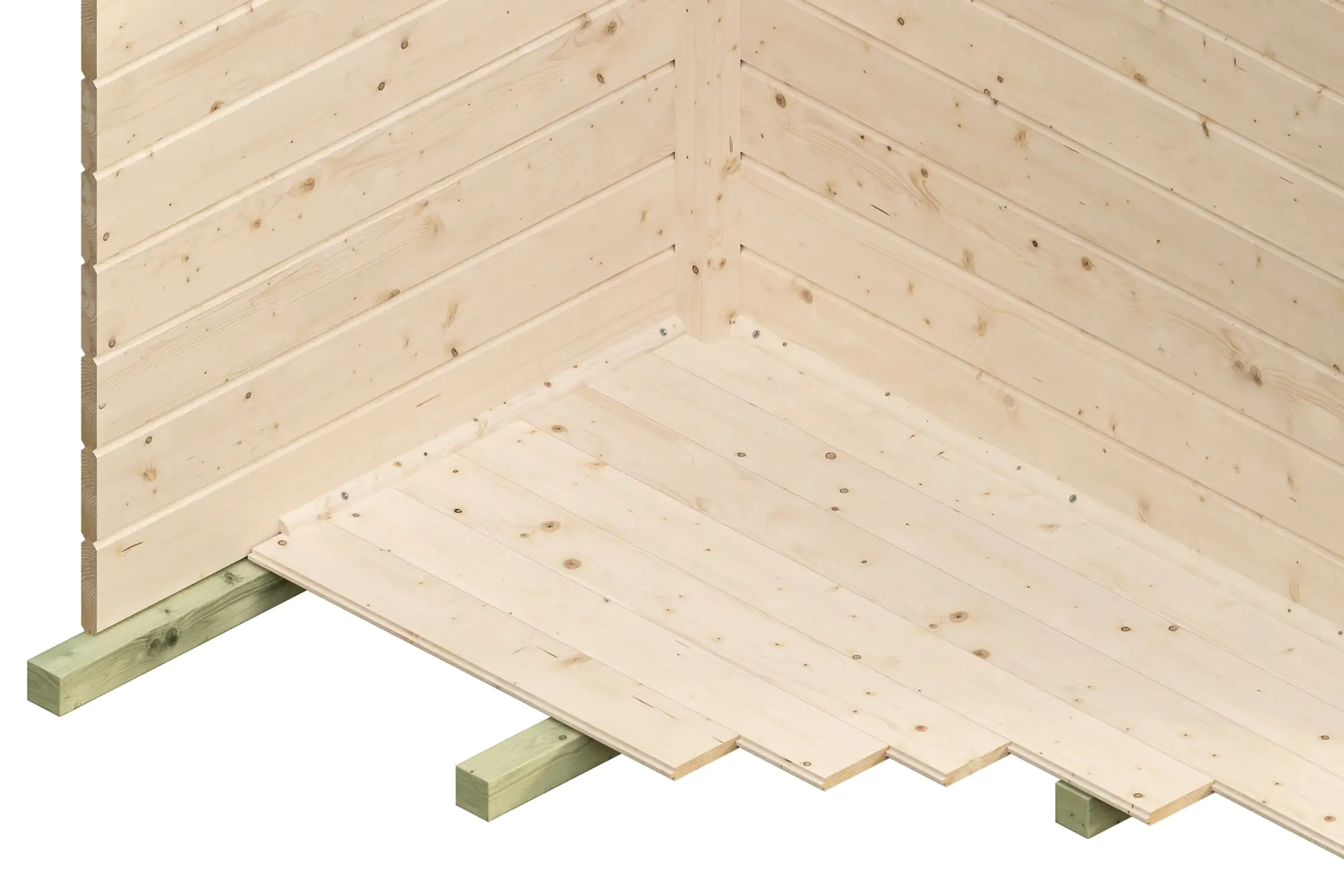 SKAN HOLZ Gartenhaus Venlo 1 250 x 250 cm natur mit Fußboden SKAN HOLZ Gartenhaus Venlo 1 250 x 250 cm natur mit Fußboden