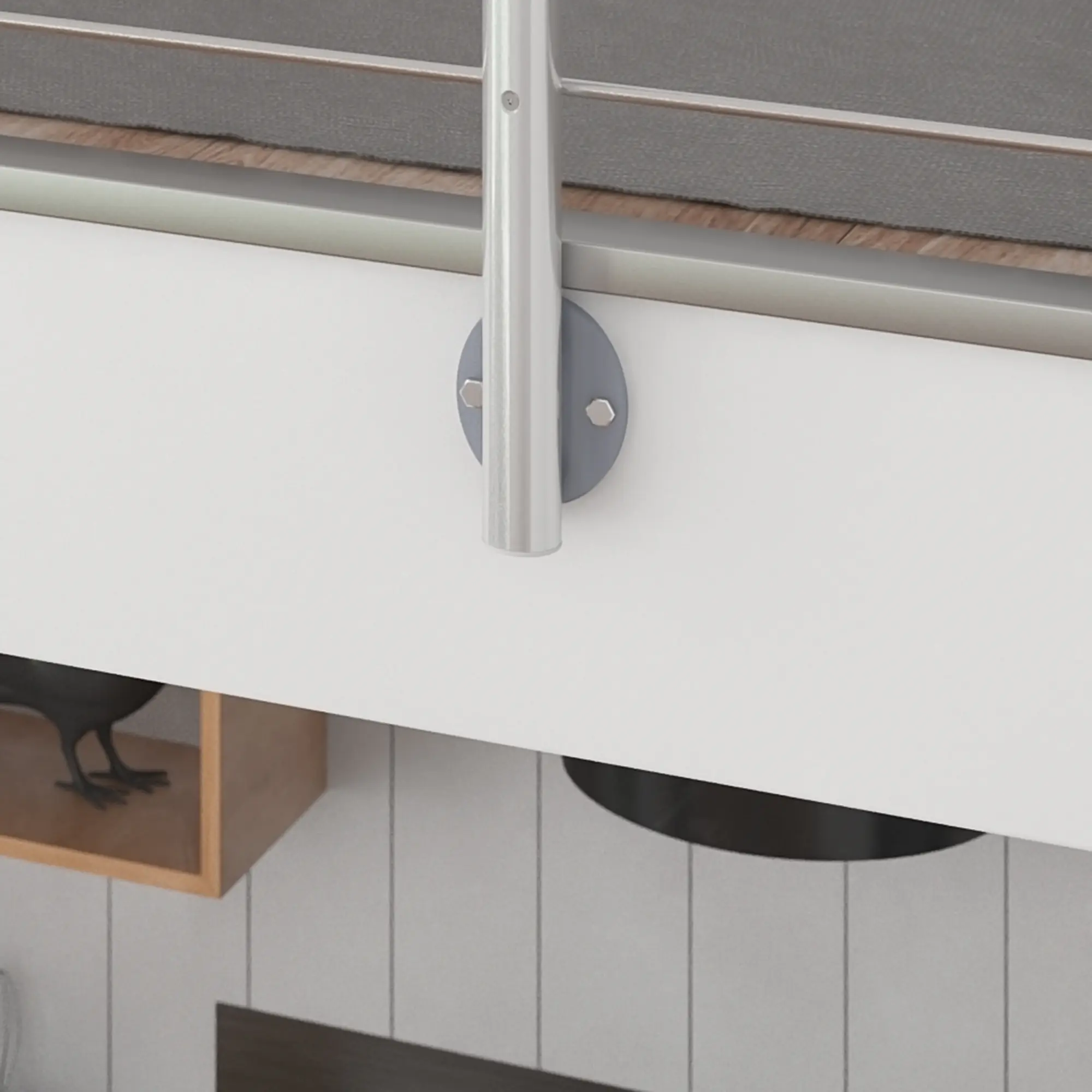 DOLLE Geländerset PS 031 Aluminium mit Buchehandlauf 150 cm