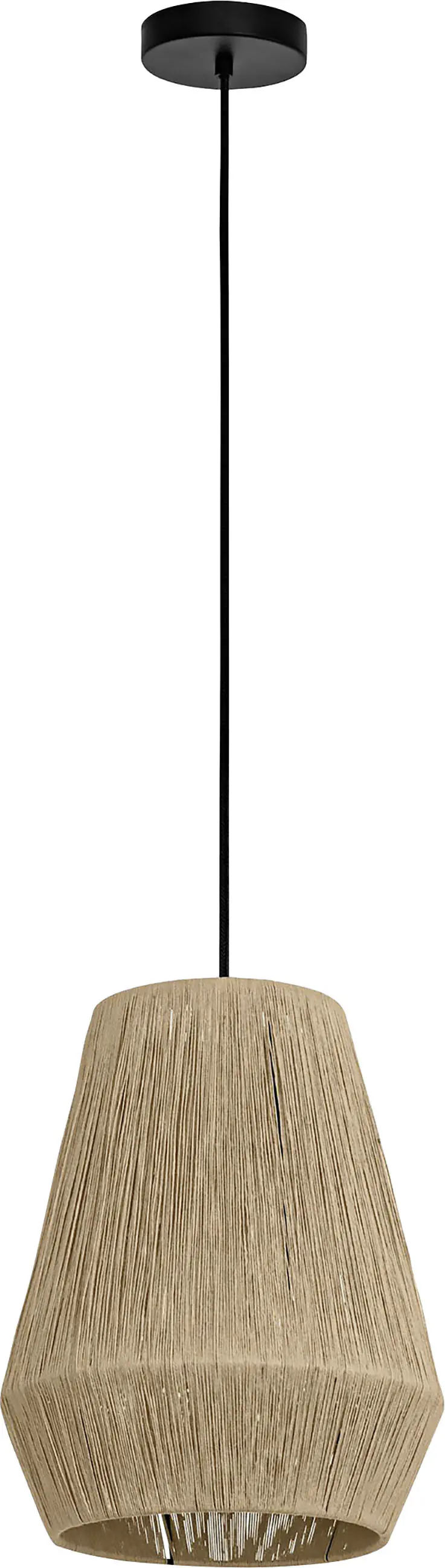 Eglo Hängeleuchte Alderney natur 30 x 110 cm E27