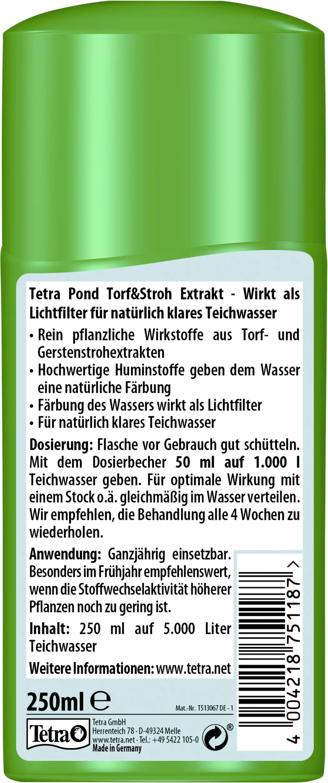 Tetra Pond Torf&Stroh Extrakt 250 ml