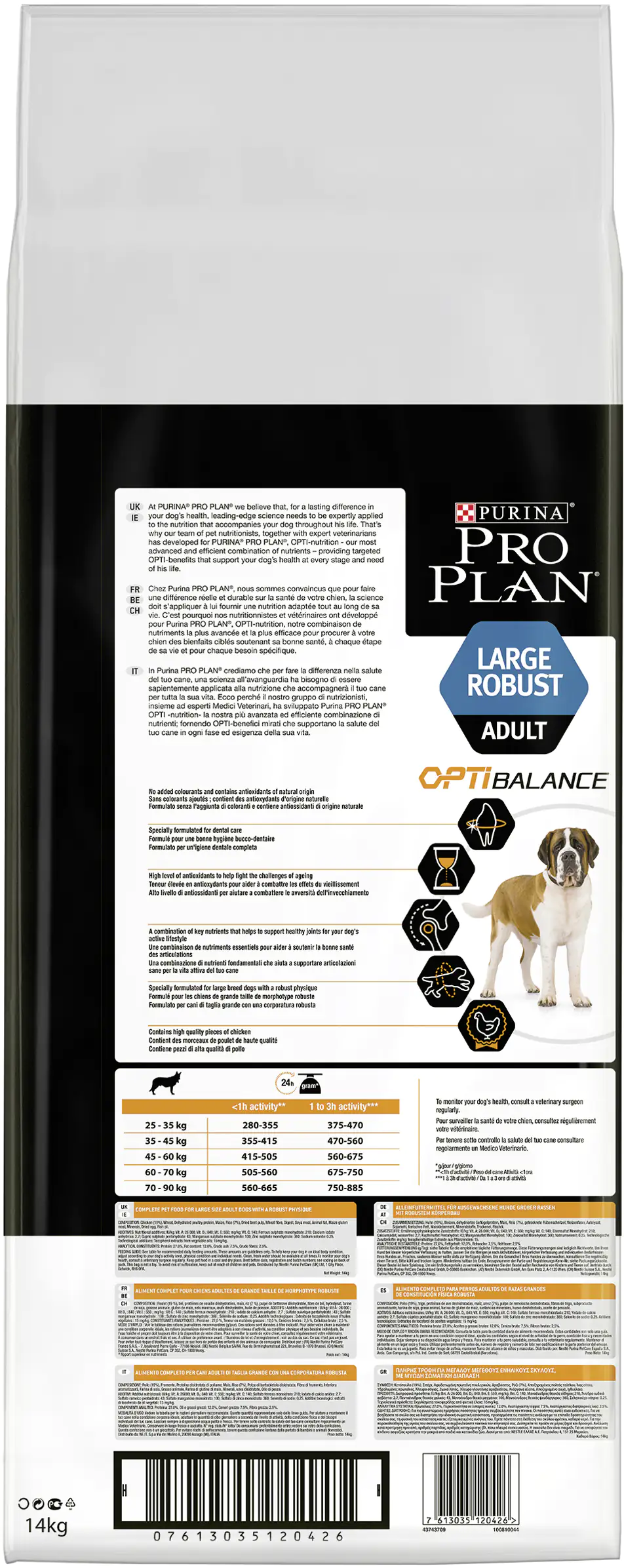 Purina PRO PLAN Dog Large Robust Adult Huhn trocken 14 kg