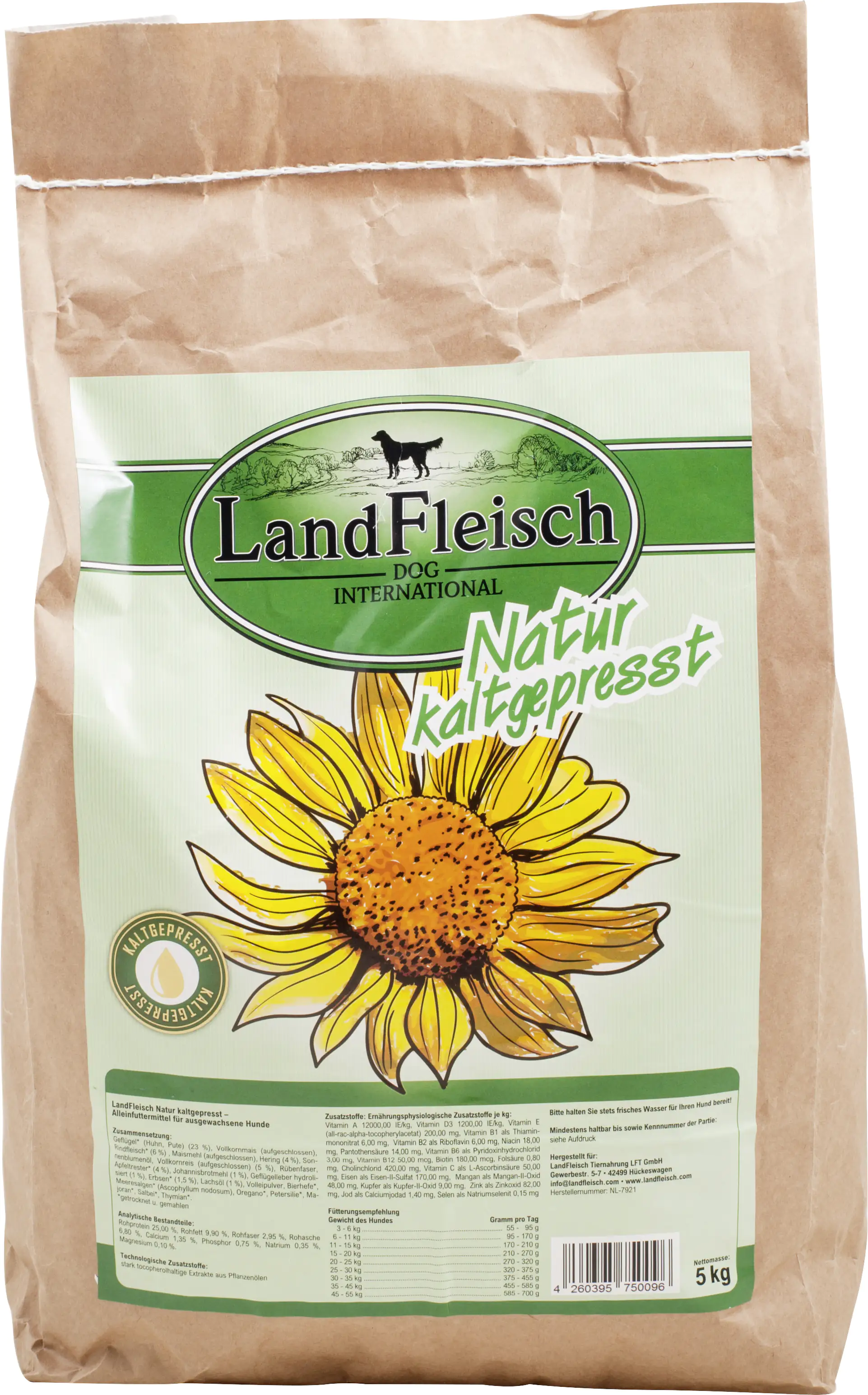 Landfleisch Natur kaltgepresst 5 kg Landfleisch Natur kaltgepresst 5 kg