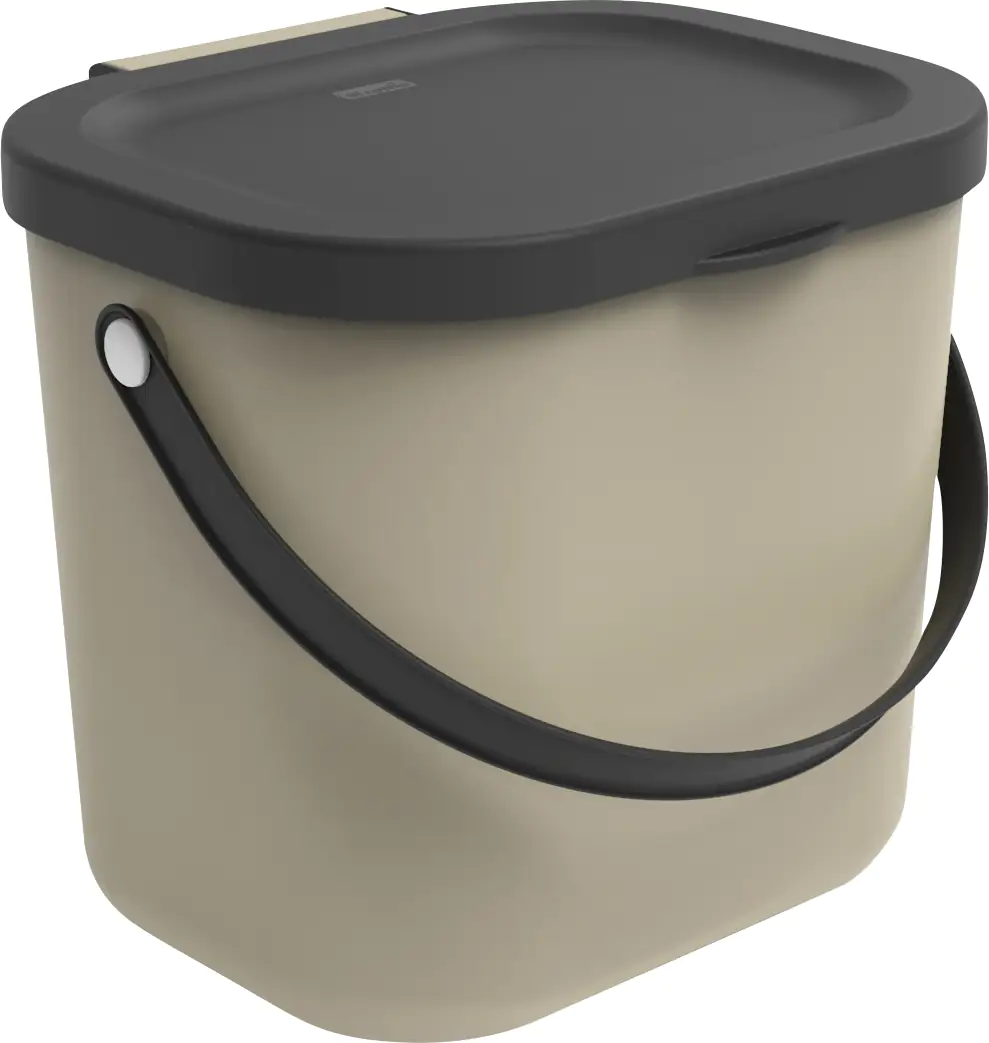Rotho Mülltrennungssystem Albula 6 L cappuccino Recyclingbehälter Rotho Mülltrennungssystem Albula 6 L cappuccino Recyclingbehälter