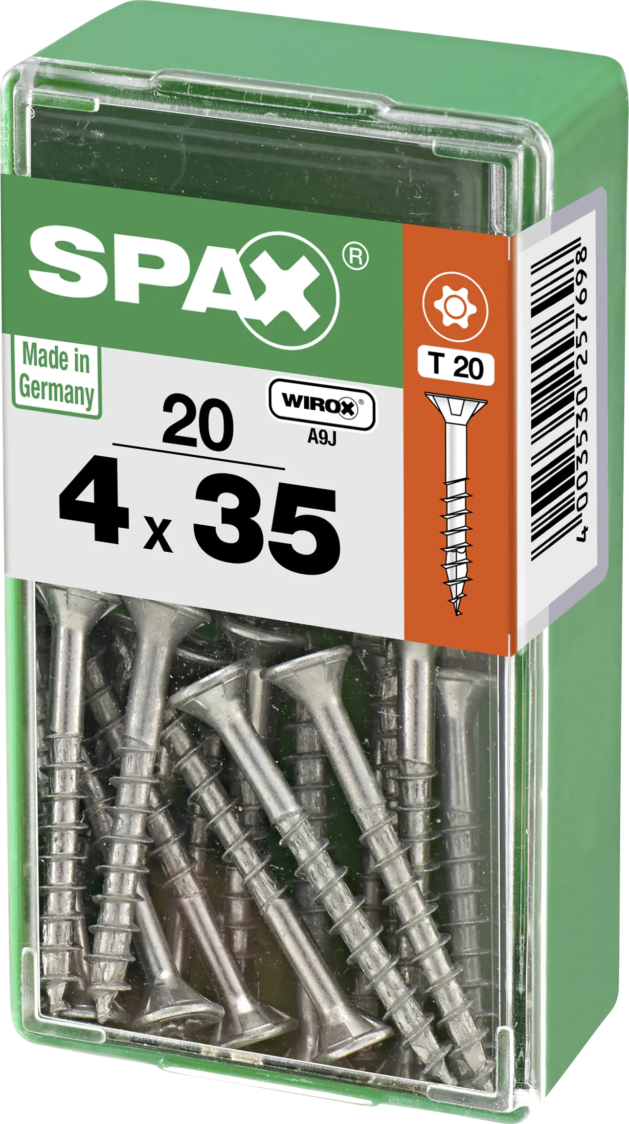 Spax Universalschrauben 4.0 x 35 mm TX 20 - 20 Stk. Spax Universalschrauben 4.0 x 35 mm TX 20 - 20 Stk.