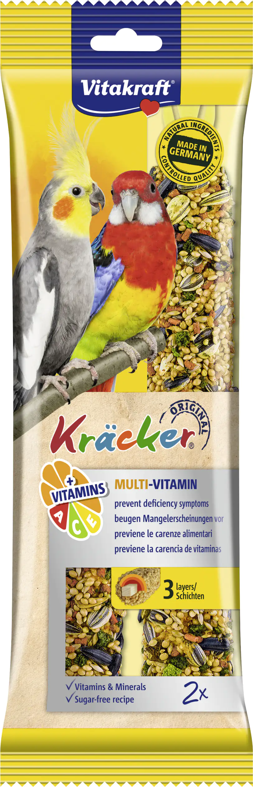 Vitakraft Kräcker® Multi Vitamin 2 Stück / 180 g Vitakraft Kräcker® Multi Vitamin 2 Stück / 180 g
