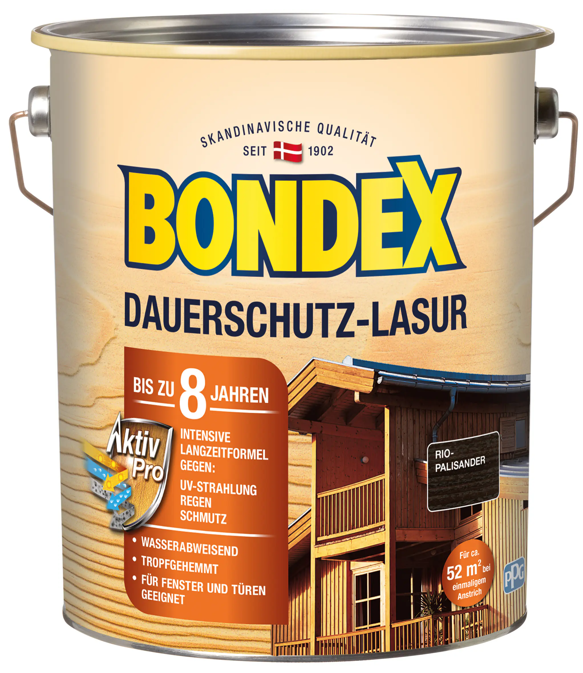 Bondex Dauerschutz Lasur 4 L rio palisander