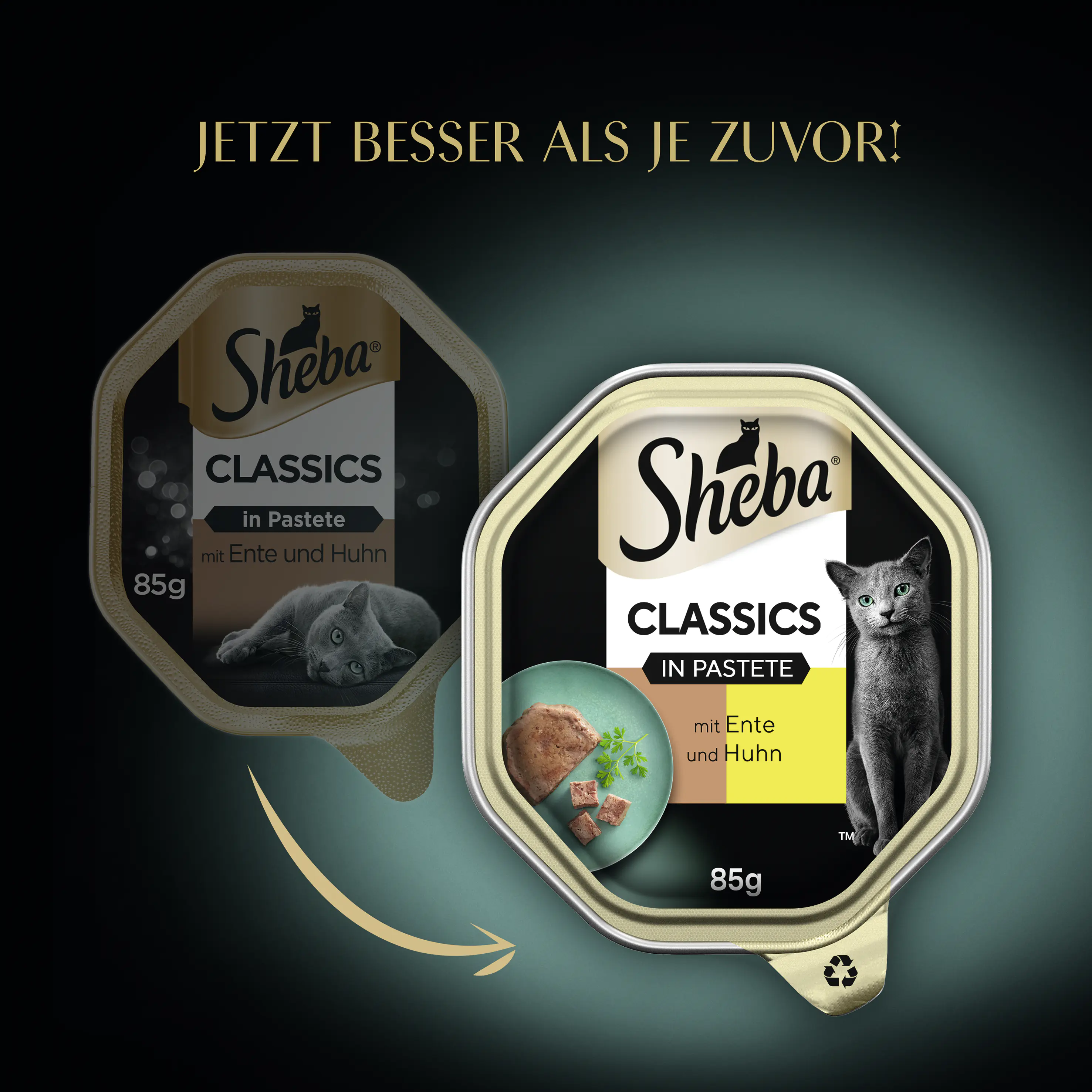 Sheba Classics in Pastete mit Ente & Huhn Katzenfutter 85 g Sheba Classics in Pastete mit Ente & Huhn Katzenfutter 85 g