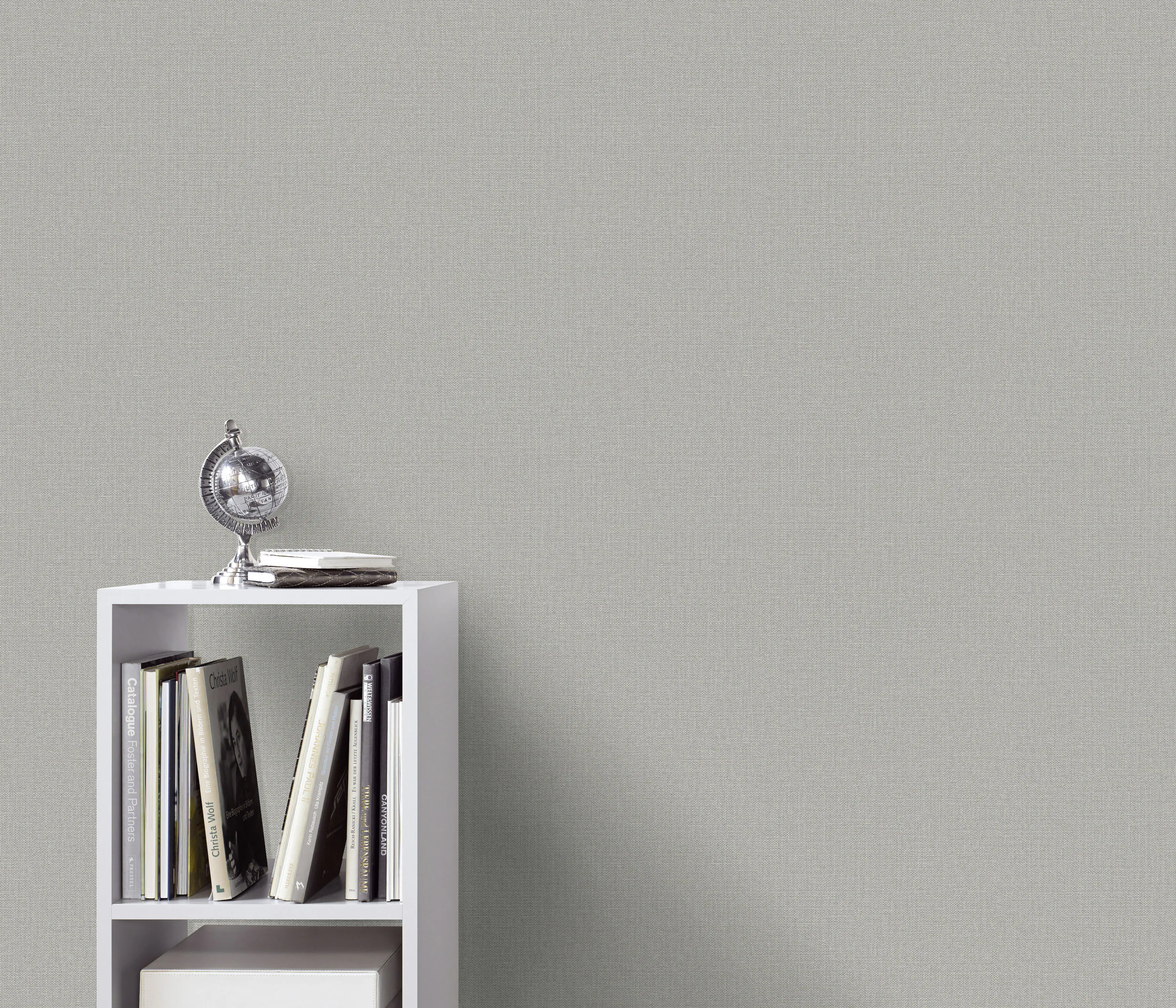 Erismann Vliestapete Woven Uni grau 10,05 x 0,53 m