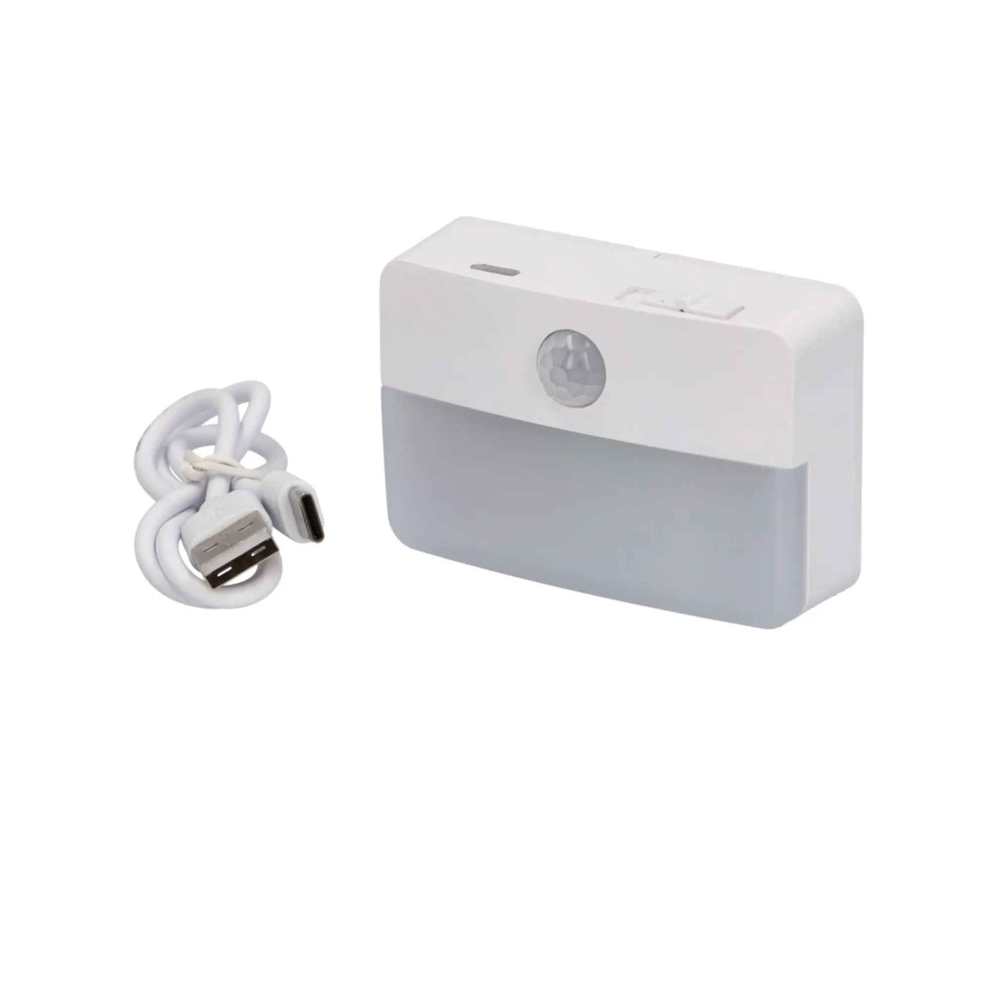 Unitec LED-Nachtlicht mit Bewegungsmelder + Dämmerungssschalter USB wiederaufladbar weiß Unitec LED-Nachtlicht mit Bewegungsmelder + Dämmerungssschalter USB wiederaufladbar weiß