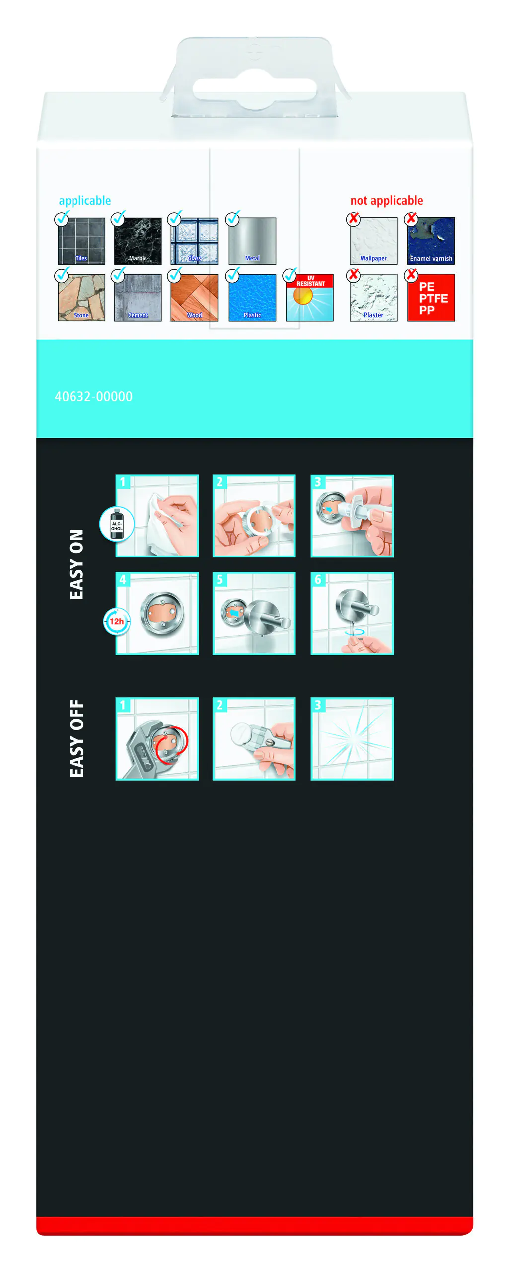 tesa Toilettenbürste Smooz verchromtes Metall mit Wandbefestigungstechnologie