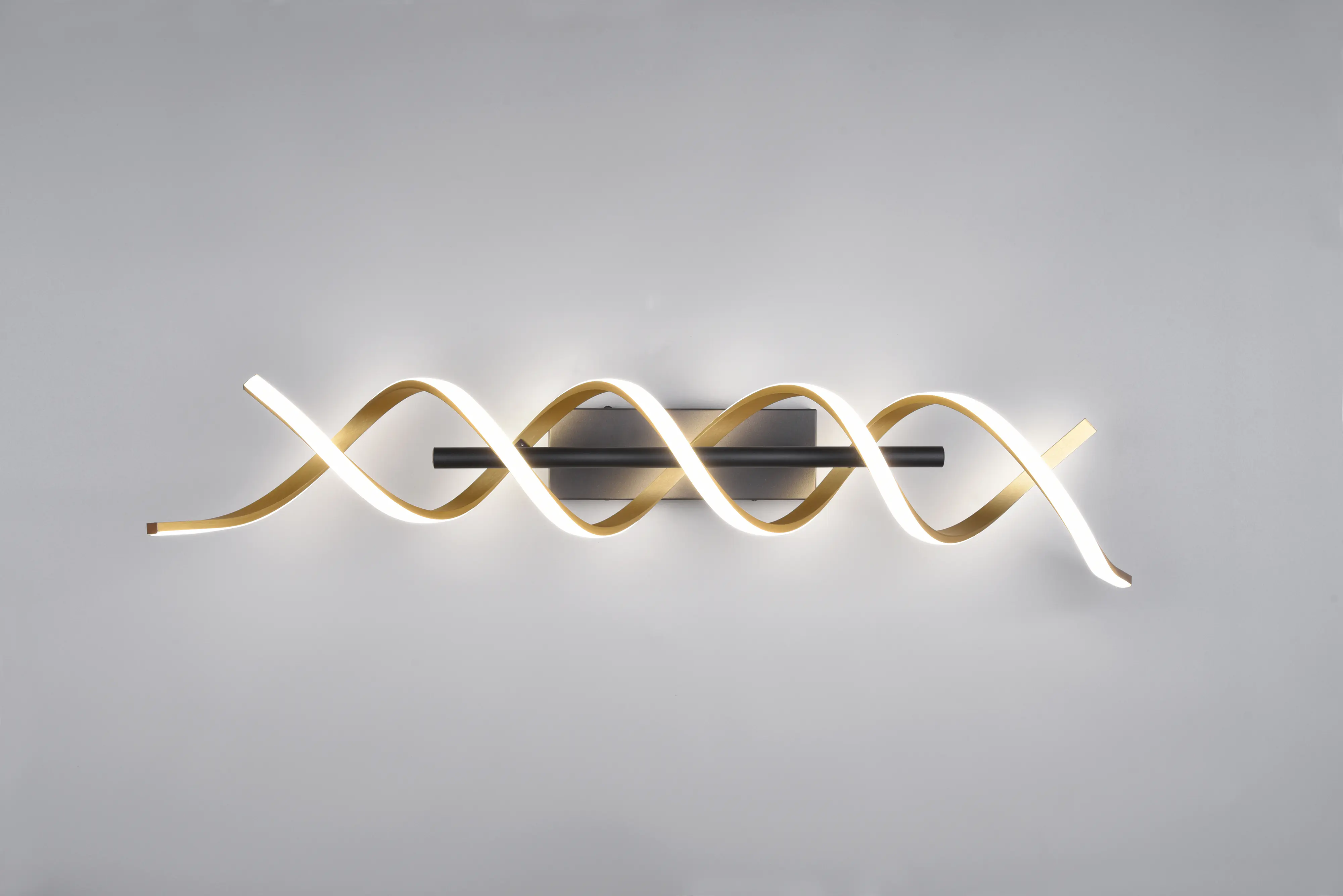 Trio LED-Deckenleuchte Sequence 20,5 x 90 cm warmweiß-neutralweiß messing matt dimmbar