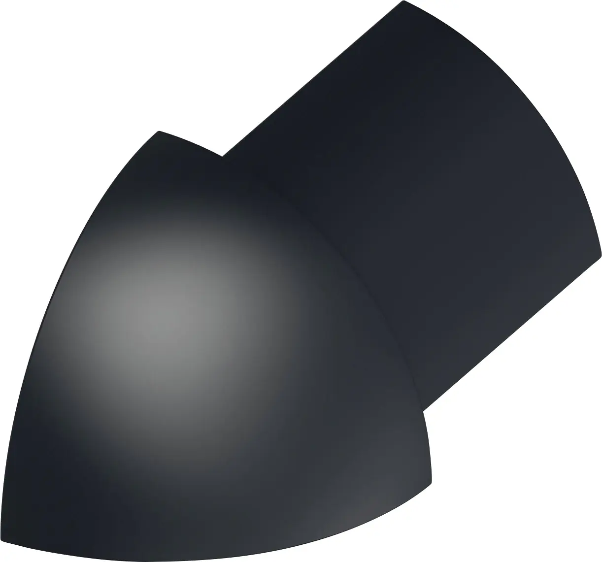 alfer Außen ecke Aluminium eloxiert gebürstet schwarz