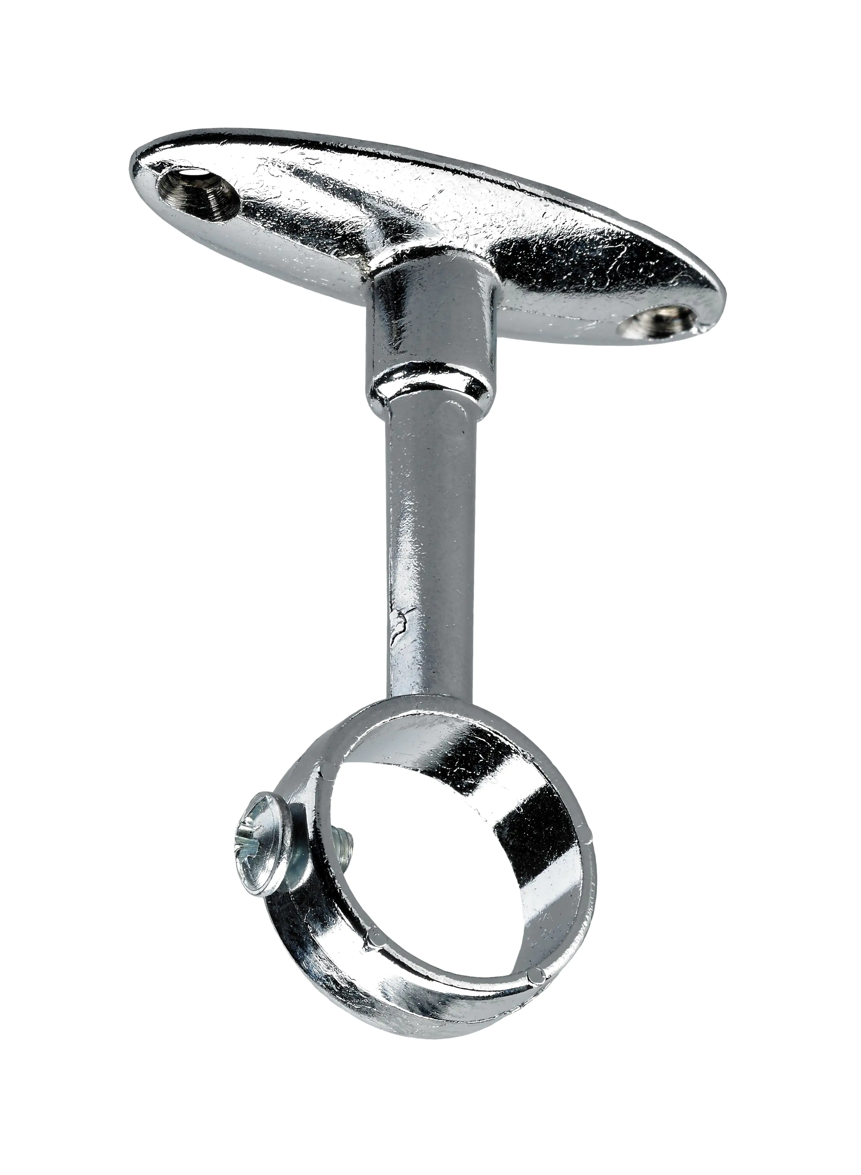 Hettich Schrankrohrmittelträger für runde Rohre Ø 20 mm, verchromt