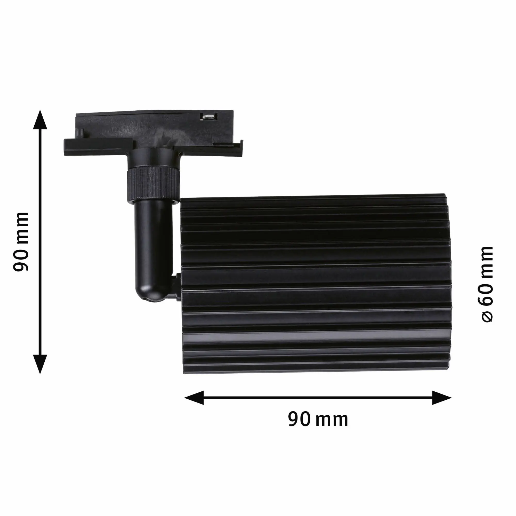 Paulmann URail Deckenleuchte 1er Spot Lirena Ø 6 x 17 cm schwarz matt