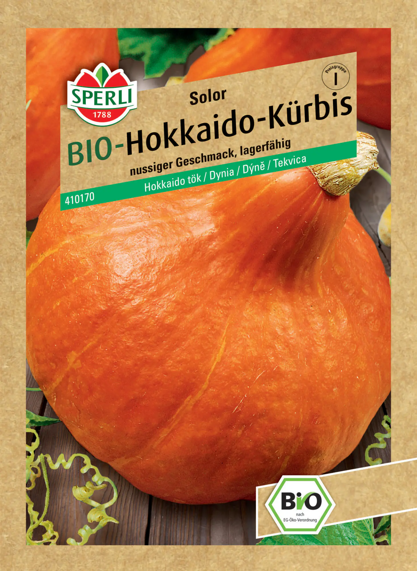 Sperli Saatgut BIO Hokkaido F1 für ca. 5 Pflanzen