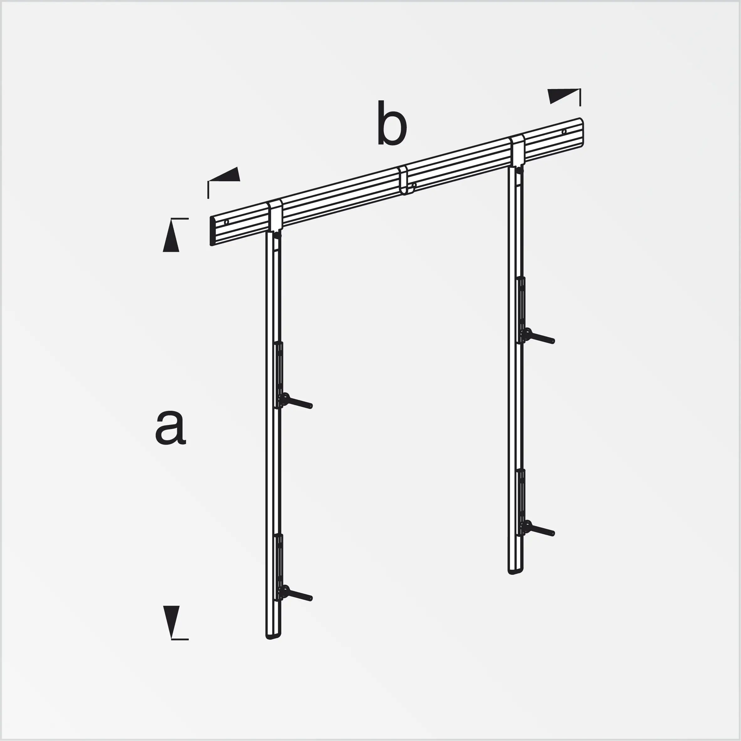 alfer Felgenhalter-Set Aluminium für 4 Reifen