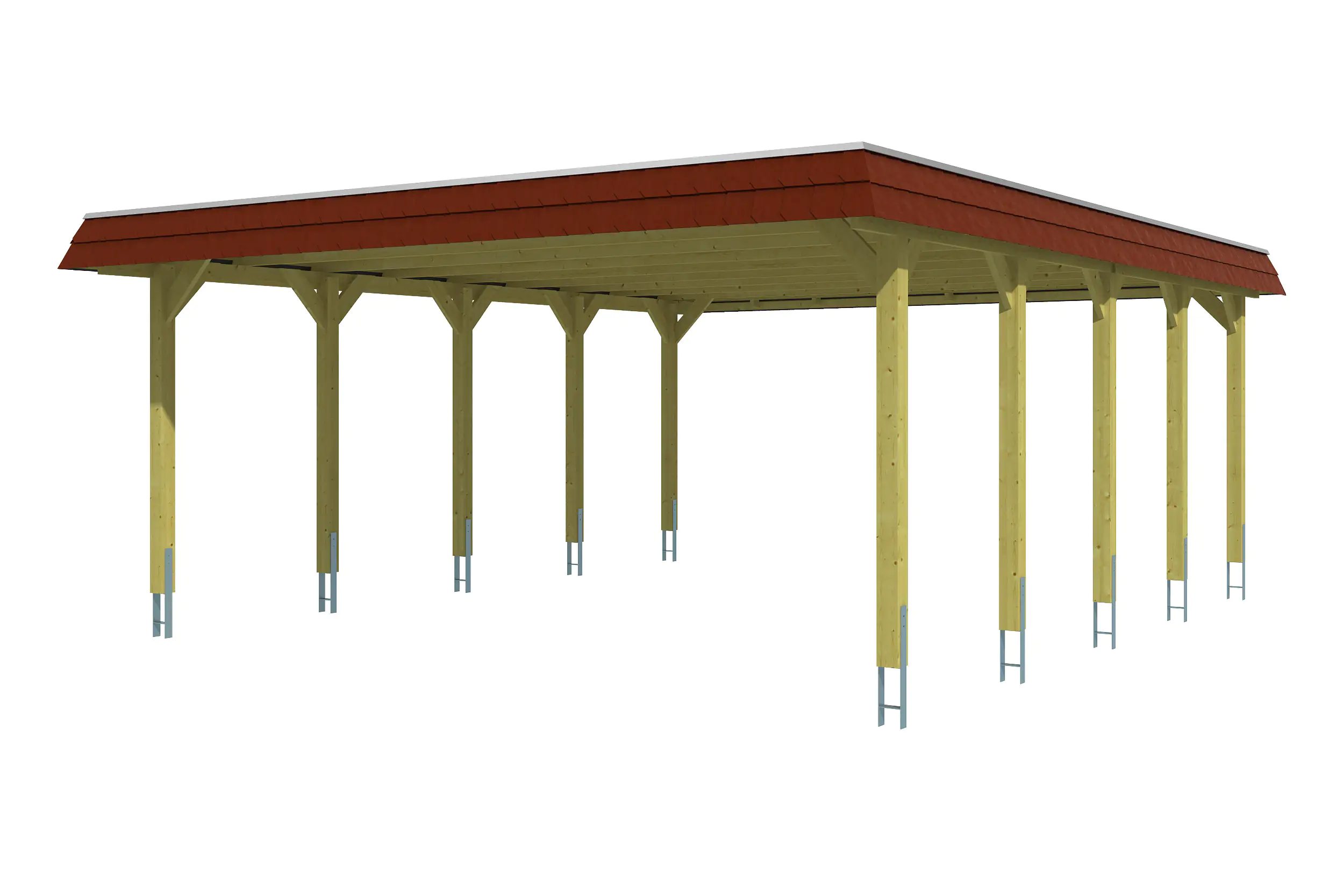SKAN HOLZ Carport Spreewald 585 x 741 cm mit EPDM-Dach
