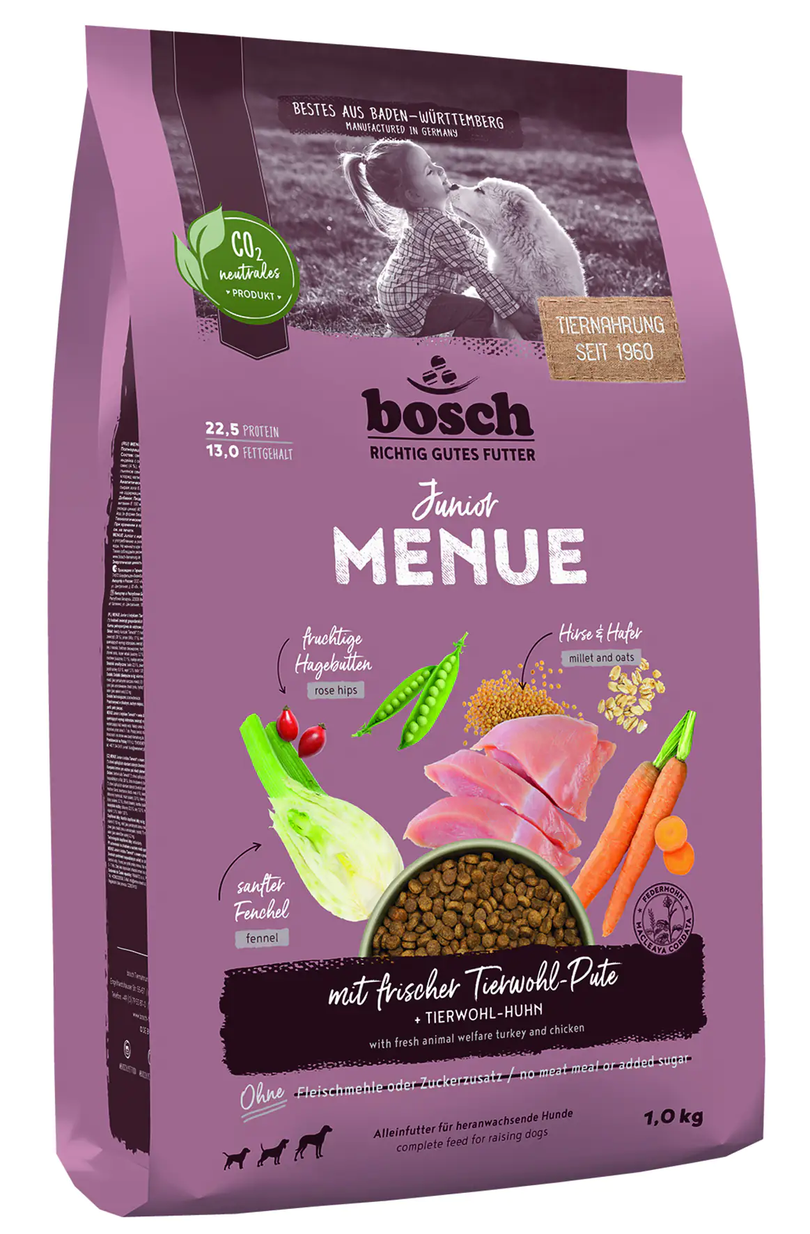 Bosch Menue Junior Hundetrockenfutter Pute 1 kg
