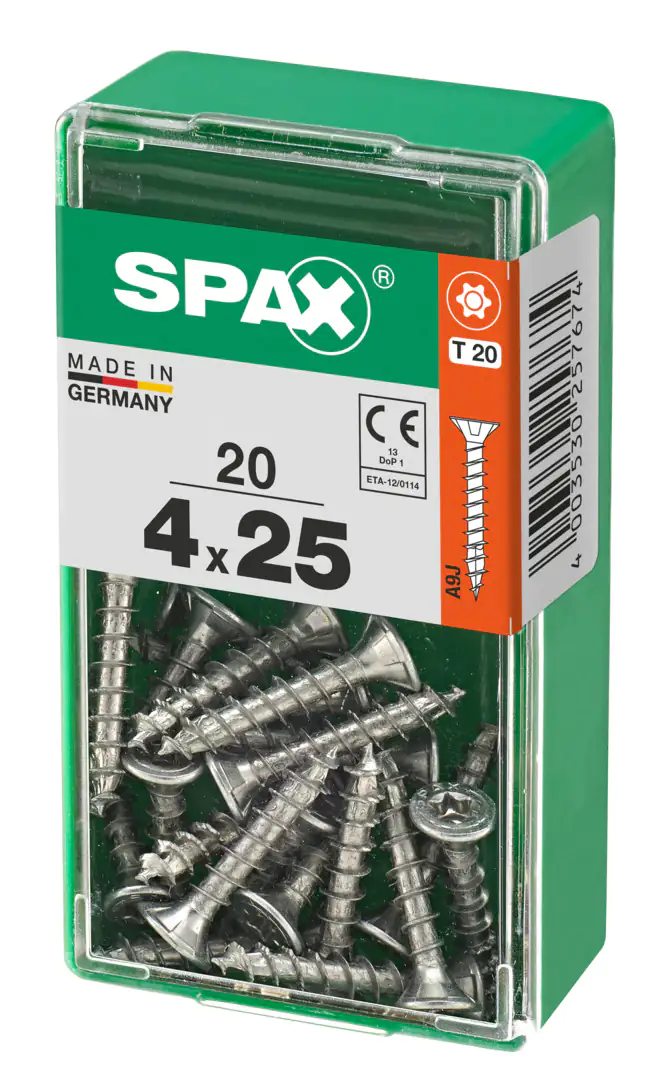 Spax Universalschrauben 4.0 x 25 mm TX 20 - 20 Stk.