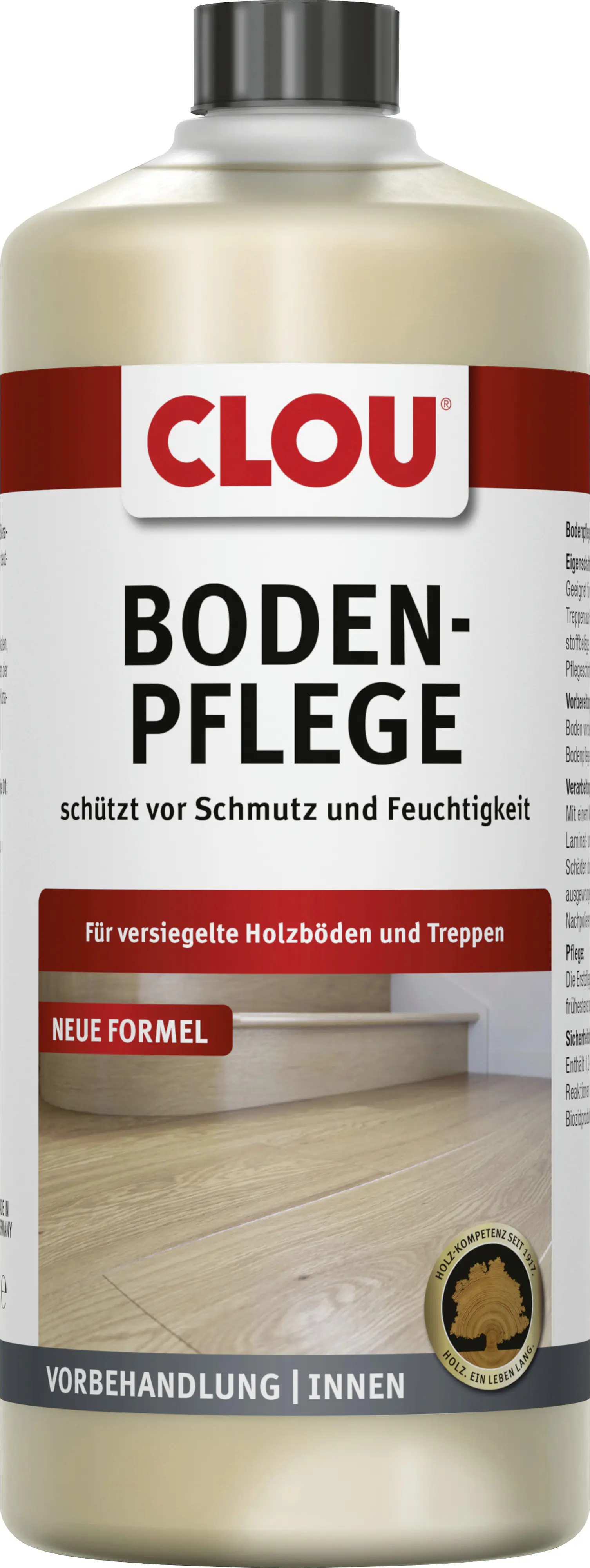 Clou Bodenpflege für versiegelte Böden 1 L