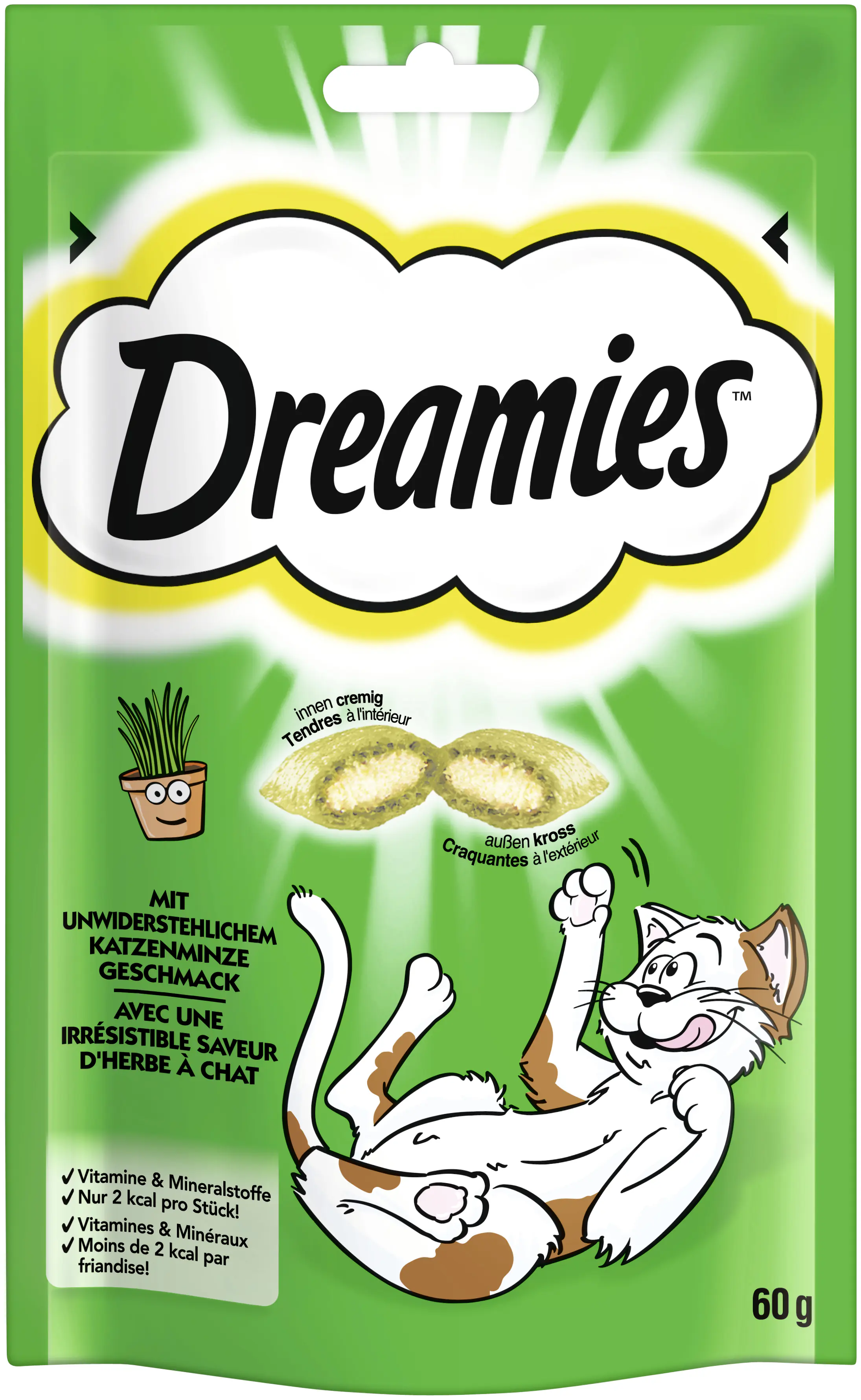 Katzensnack mit Katzenminze 60 g Dreamies 60 g