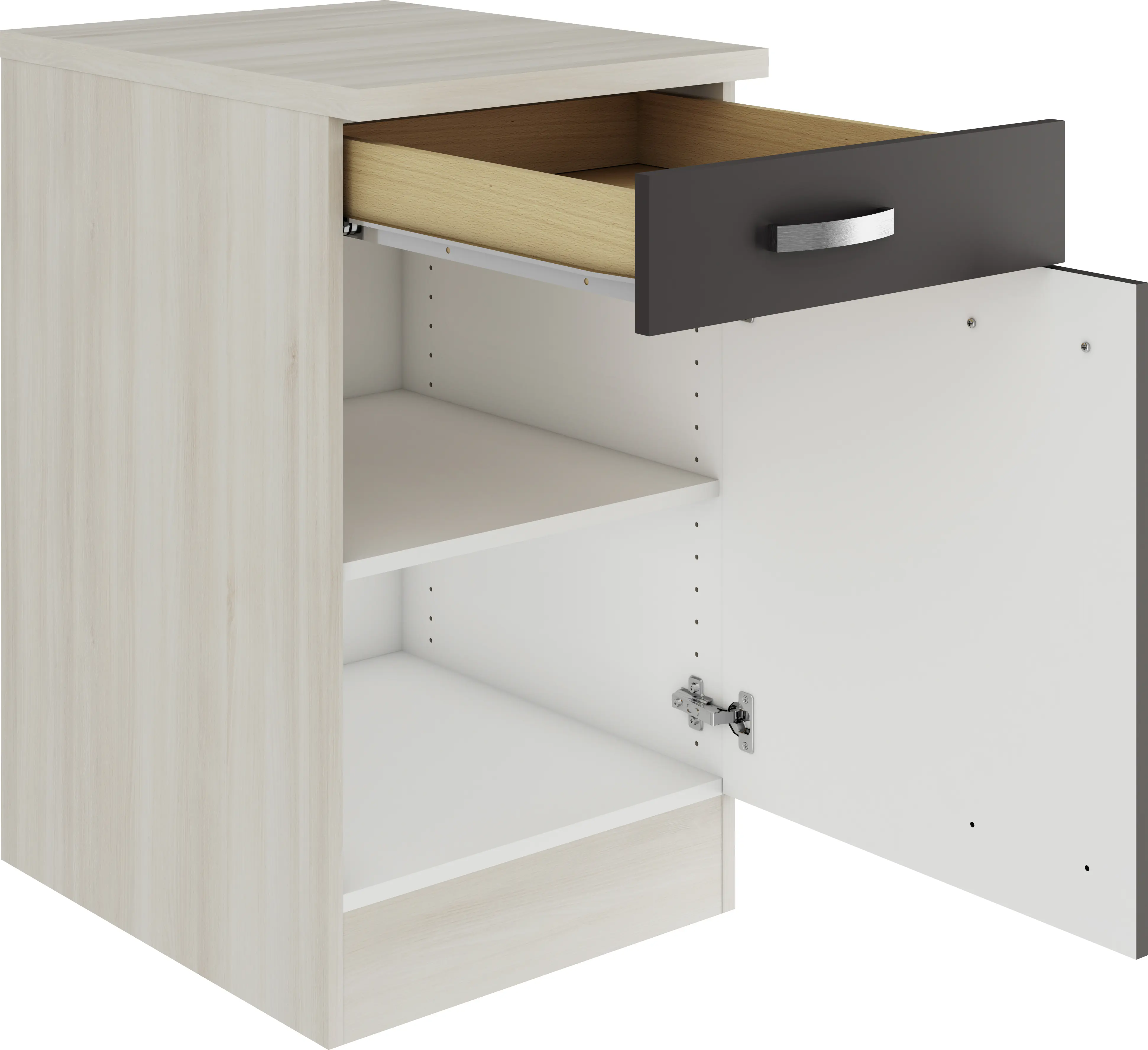 Optifit Unterschrank Faro 220 anthrazit/akazie 50 cm