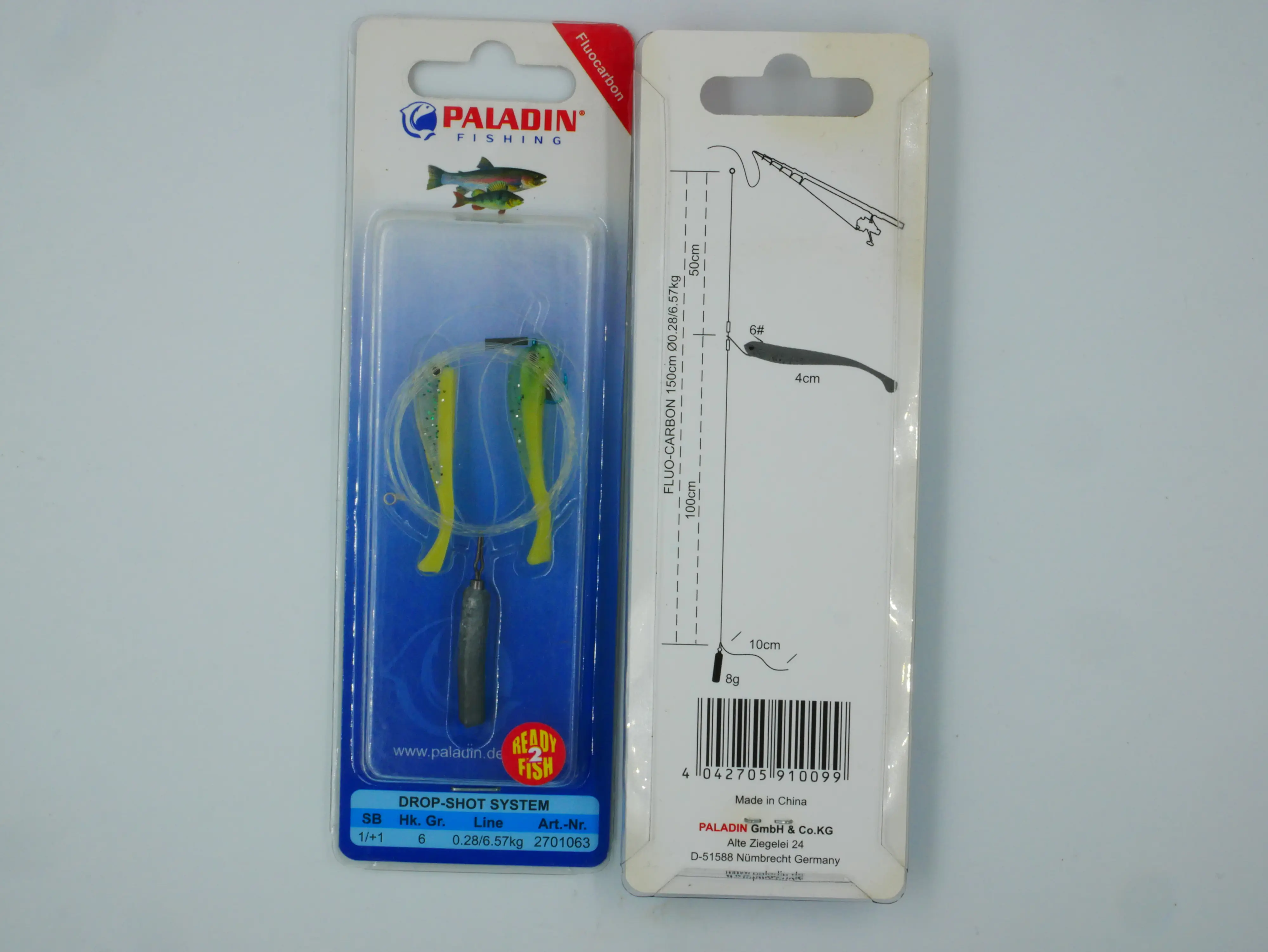 Paladin Drop Shot System Barsch Forelle gelb Barsch-Forelle/gelb/8g/4cm