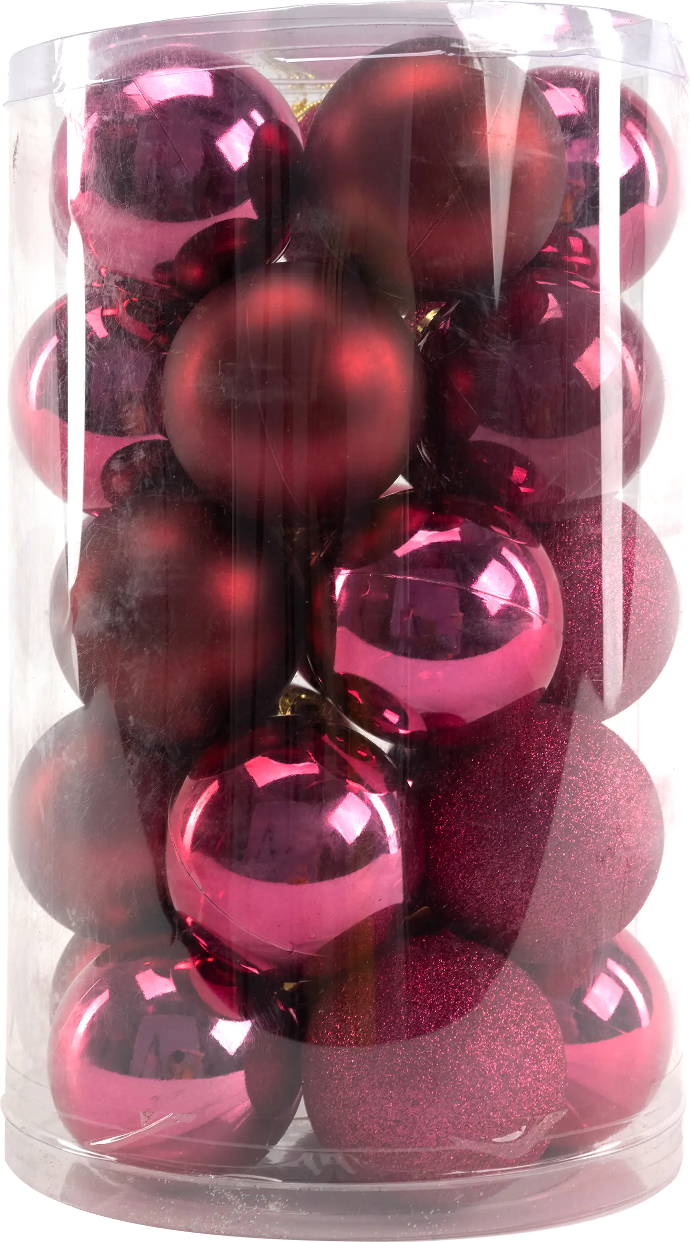 TrendLine Weihnachtskugeln bruchfest, langlebig Ø 6 cm magnolienrosa 25 Stück