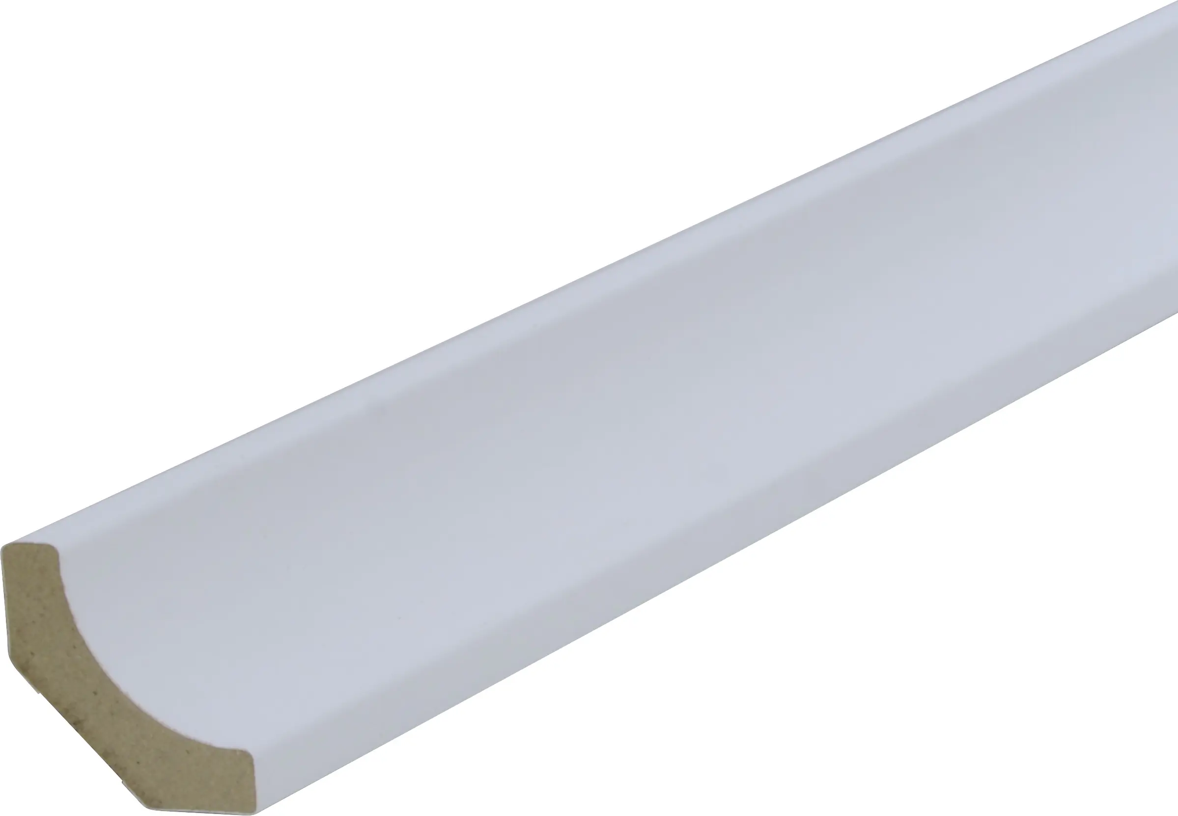 B.S. Bauprogramm Hohlkehlleiste 260 cm 24 x 24 mm Eiche brilliantweiß