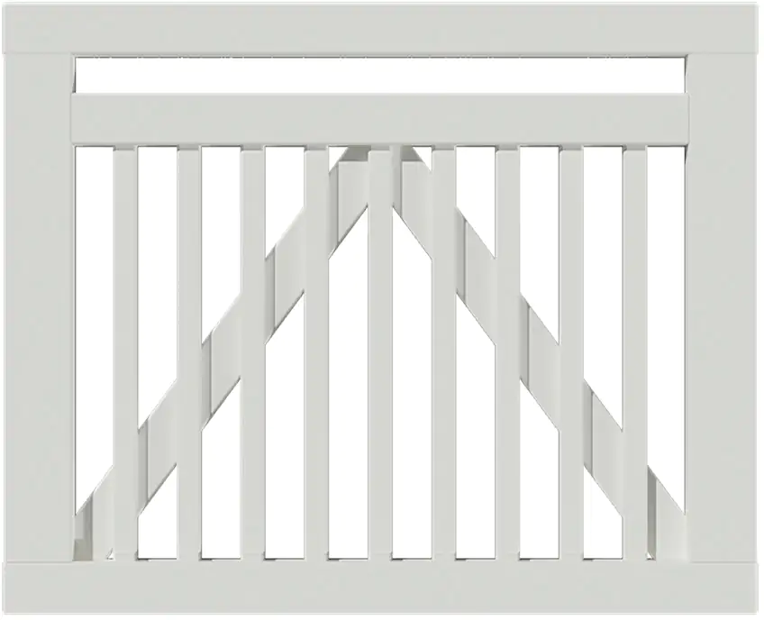 Plus Tor Linea 100 x 80 cm RAL 9010 Weiß