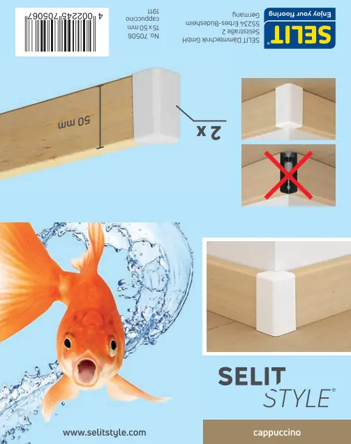 SELITSTYLE Innenecke capuccino Höhe 50 mm SELITSTYLE Innenecke capuccino Höhe 50 mm