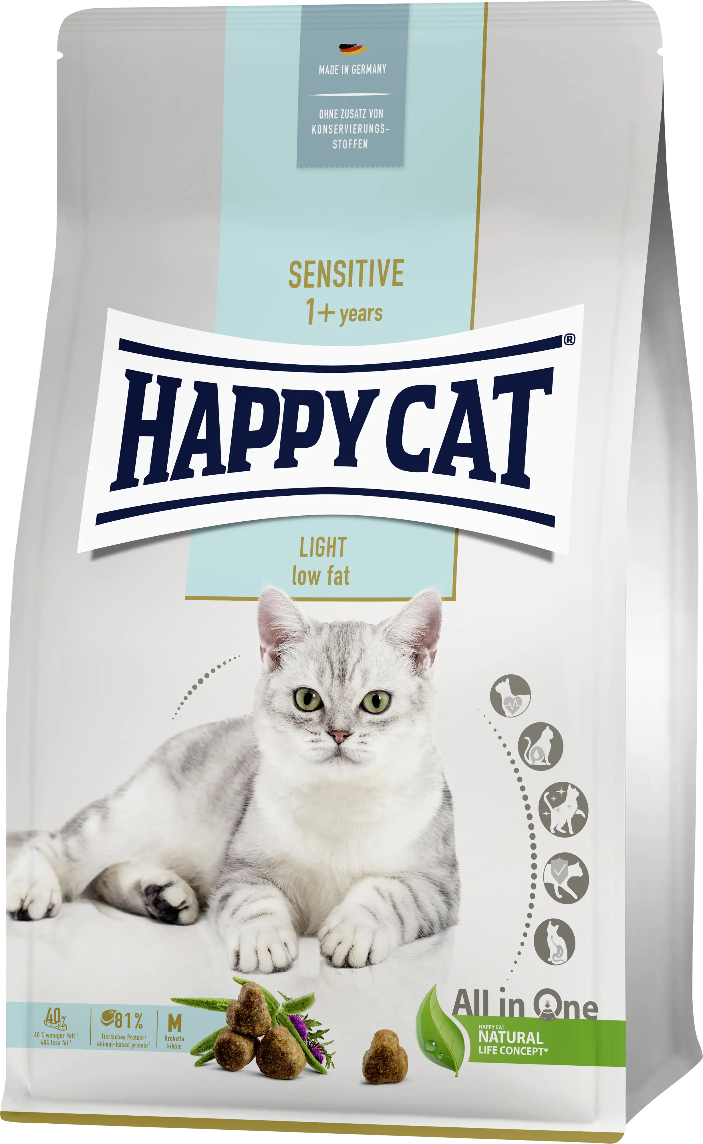 HappyCat Katzenfutter Sensitive Light 300 g HappyCat Katzenfutter Sensitive Light 300 g