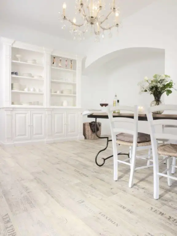 Andiamo Bodenbelag Vinyl Silent Coupon Holzdessin Stabparkett creme 2 m breit - im Wunschmaß