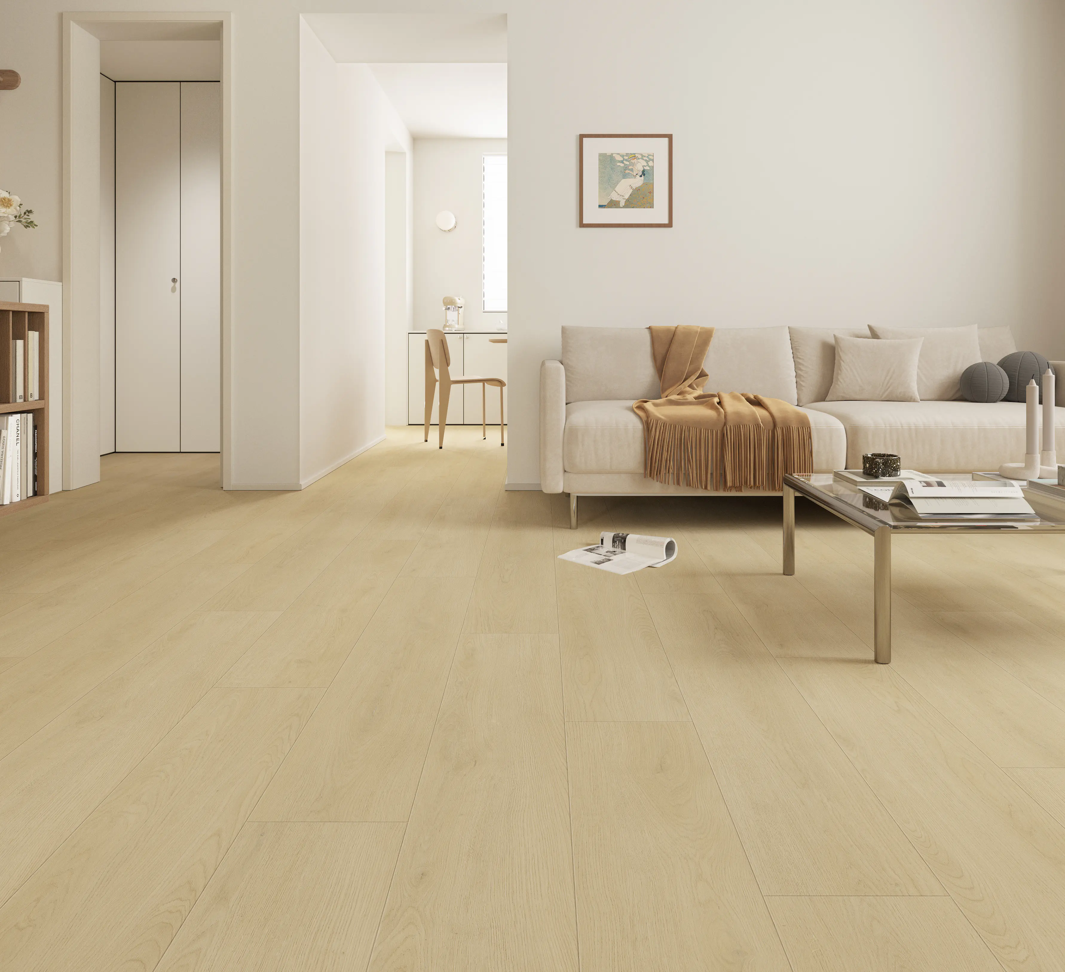 Decoflooring Vinylboden mit Trittschalldämmung Eiche Nova Artic