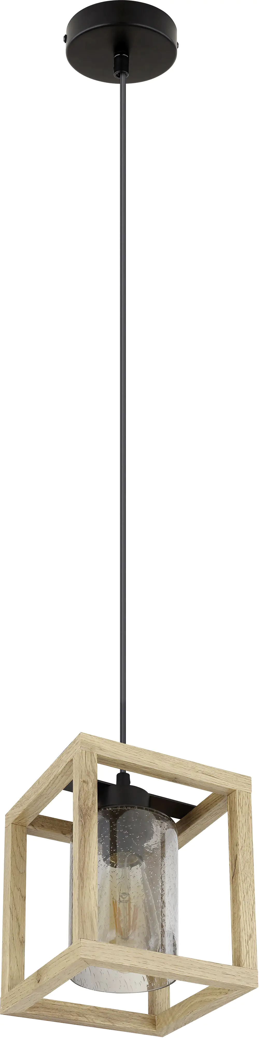 Globo Hängeleuchte Petty dunkelbraun 17 x 17 cm E27, max. 40 W Globo Hängeleuchte Petty dunkelbraun 17 x 17 cm E27, max. 40 W
