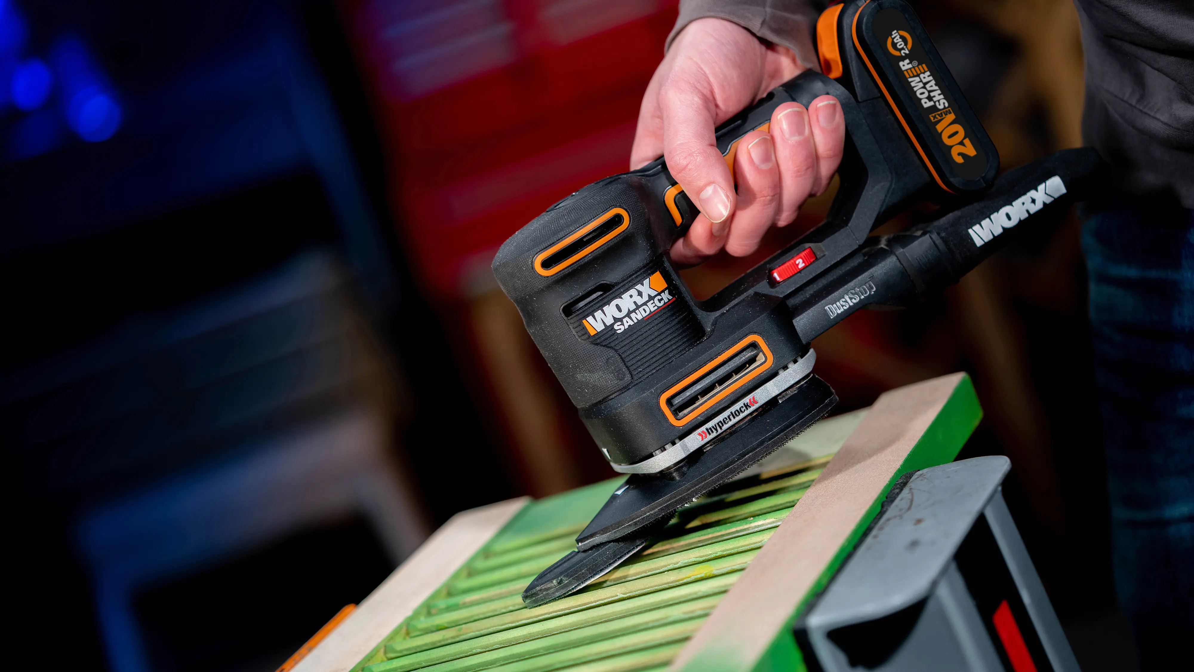Worx Akku-Multifunktionschleifer WX820.9 20 V ohne Akku & Ladegerät Worx Akku-Multifunktionschleifer WX820.9 20 V ohne Akku & Ladegerät