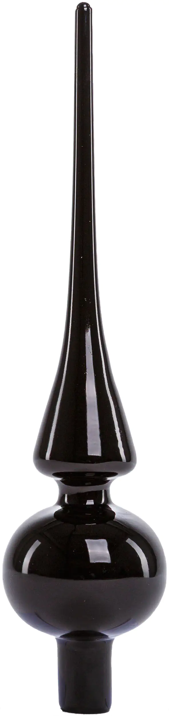 TrendLine Christbaumspitze aus Glas 26 cm schwarz glanz TrendLine Christbaumspitze aus Glas 26 cm schwarz glanz