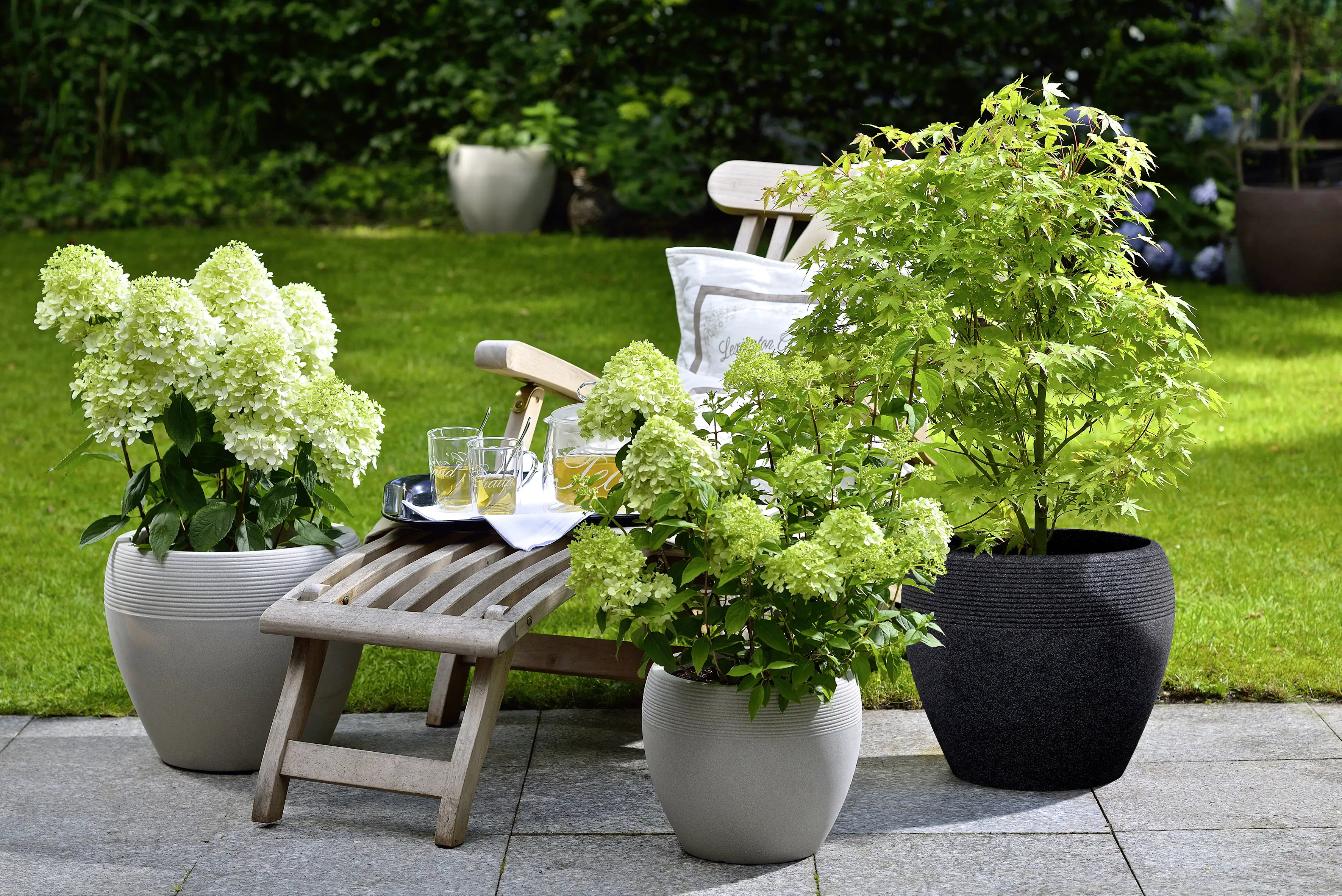 Scheurich Pflanzgefäß Lineo Serie 282 taupe-granit Ø 30 cm