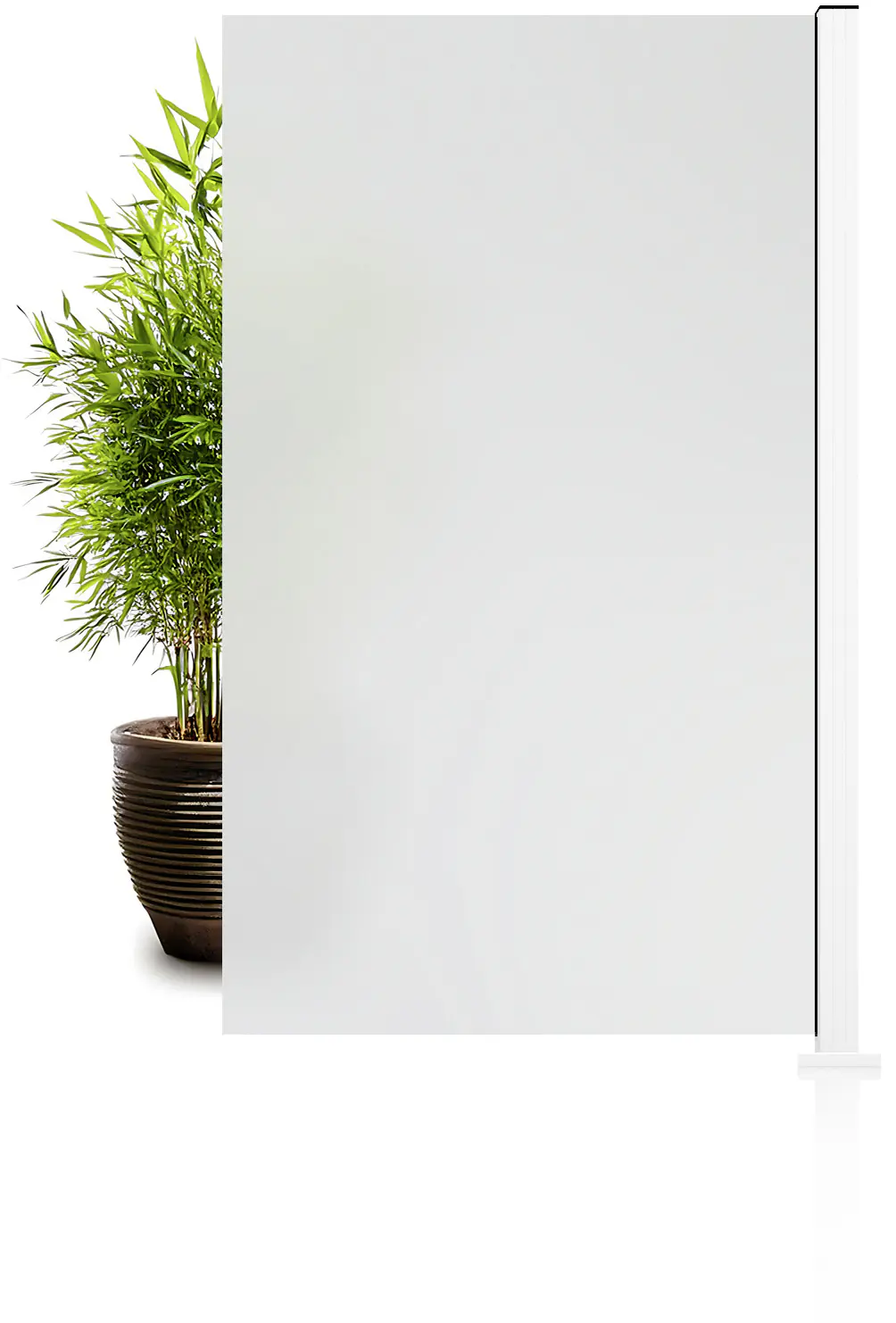 Ambiente Glaszaun Erweiterungsset Klarglas mit Siebdruck 187 x 107,2 cm weiß Ambiente Glaszaun Erweiterungsset Klarglas mit Siebdruck 187 x 107,2 cm weiß