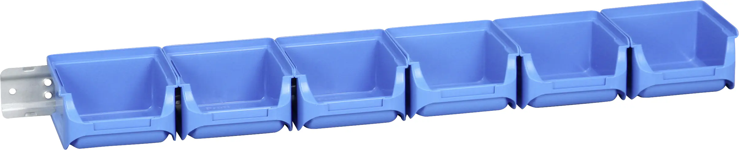 Allit Sichtboxen-Set ProfiPlus Set 1/7 blau mit Metallschiene 2,4 l