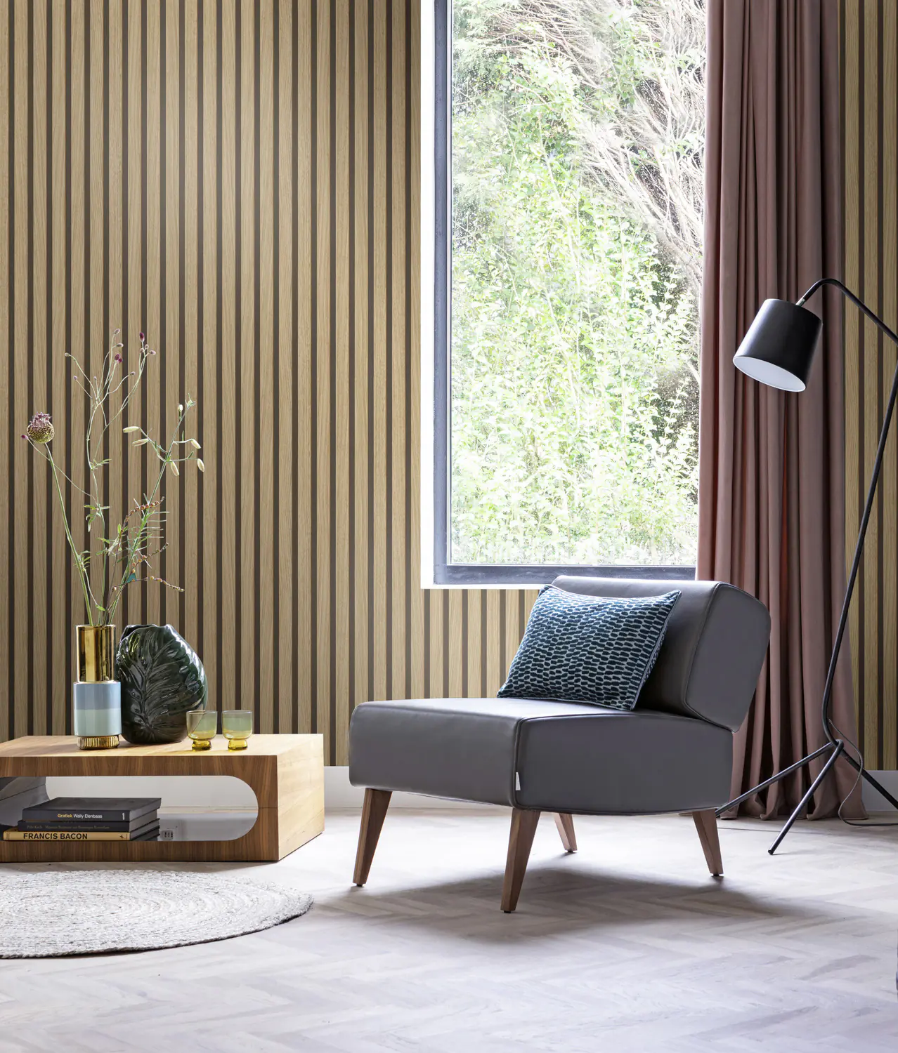 Rasch Vliestapete Factory V Akustikpaneele braun 10,05 x 0,53 m