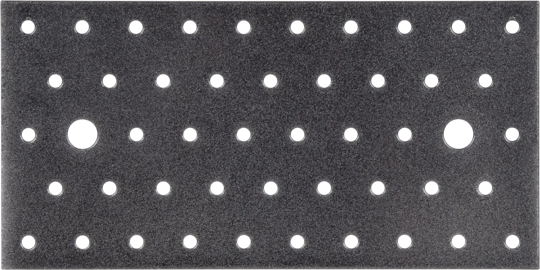 Alberts Duravis Lochplatte schwarz diamant, 200 x 100 x 2 mm