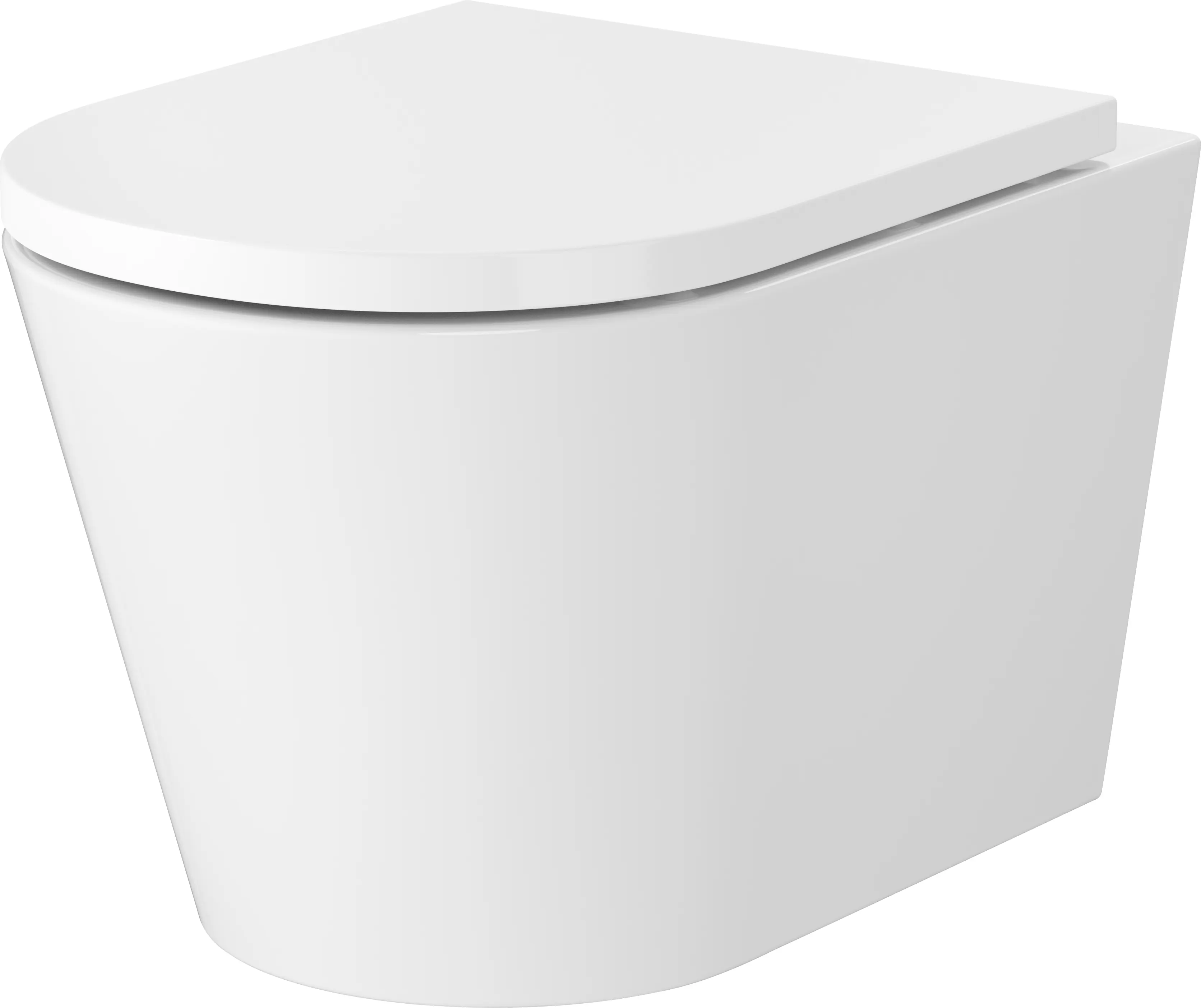 Primaster Wand WC spülrandlos Helia Tiefspüler weiß inkl. WC-Sitz
