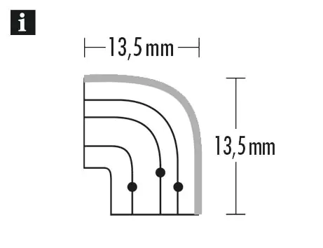 Gardinia Rundbogen weiß