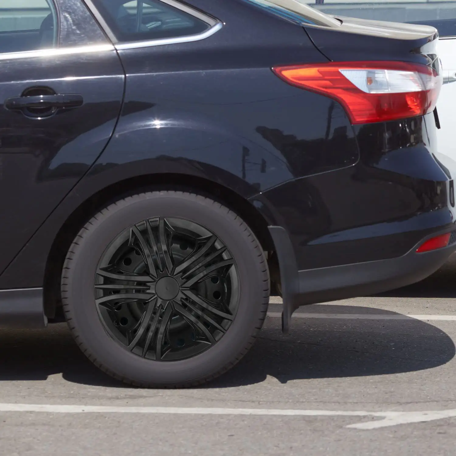 Cartrend Radzierblende Fun 38 cm (15 Zoll) schwarz 1 stück