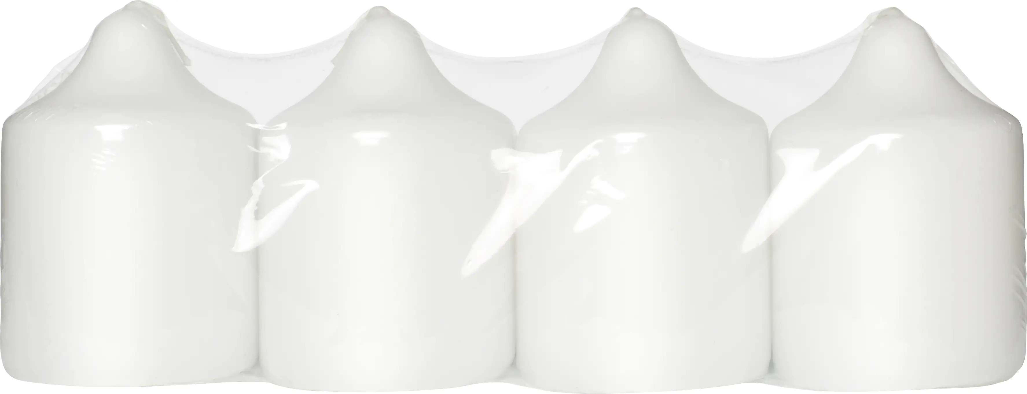 8717847140418 Bolsius Stumpenkerze 4er Set weiß, Höhe: 7,8 cm , Ø 5,6 cm