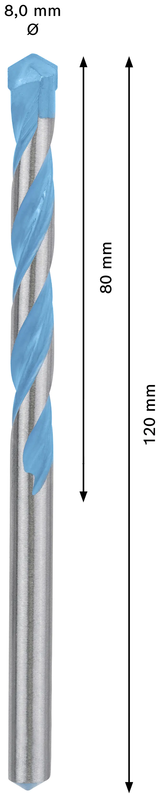 Bosch Expert CYL-9 Rundschaftbohrer Ø 8 mm Bosch Expert CYL-9 Rundschaftbohrer Ø 8 mm