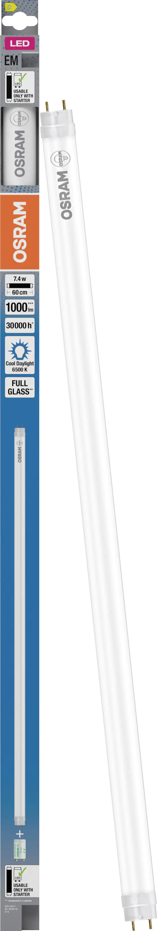 Osram LED Röhre 60,3 cm G13 7,4 W kaltweiß