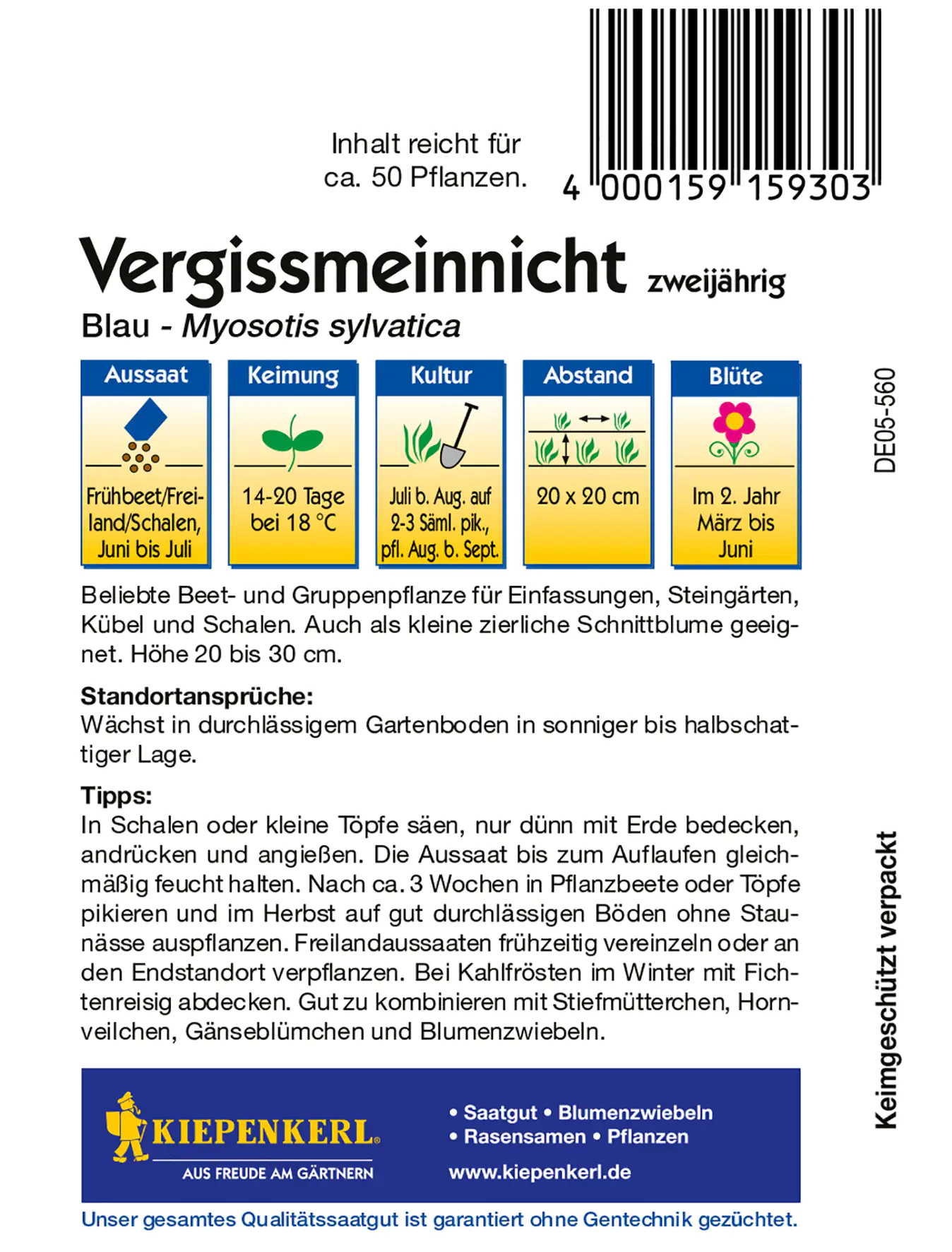 Kiepenkerl Vergissmeinnicht Blau Kiepenkerl Vergissmeinnicht Blau
