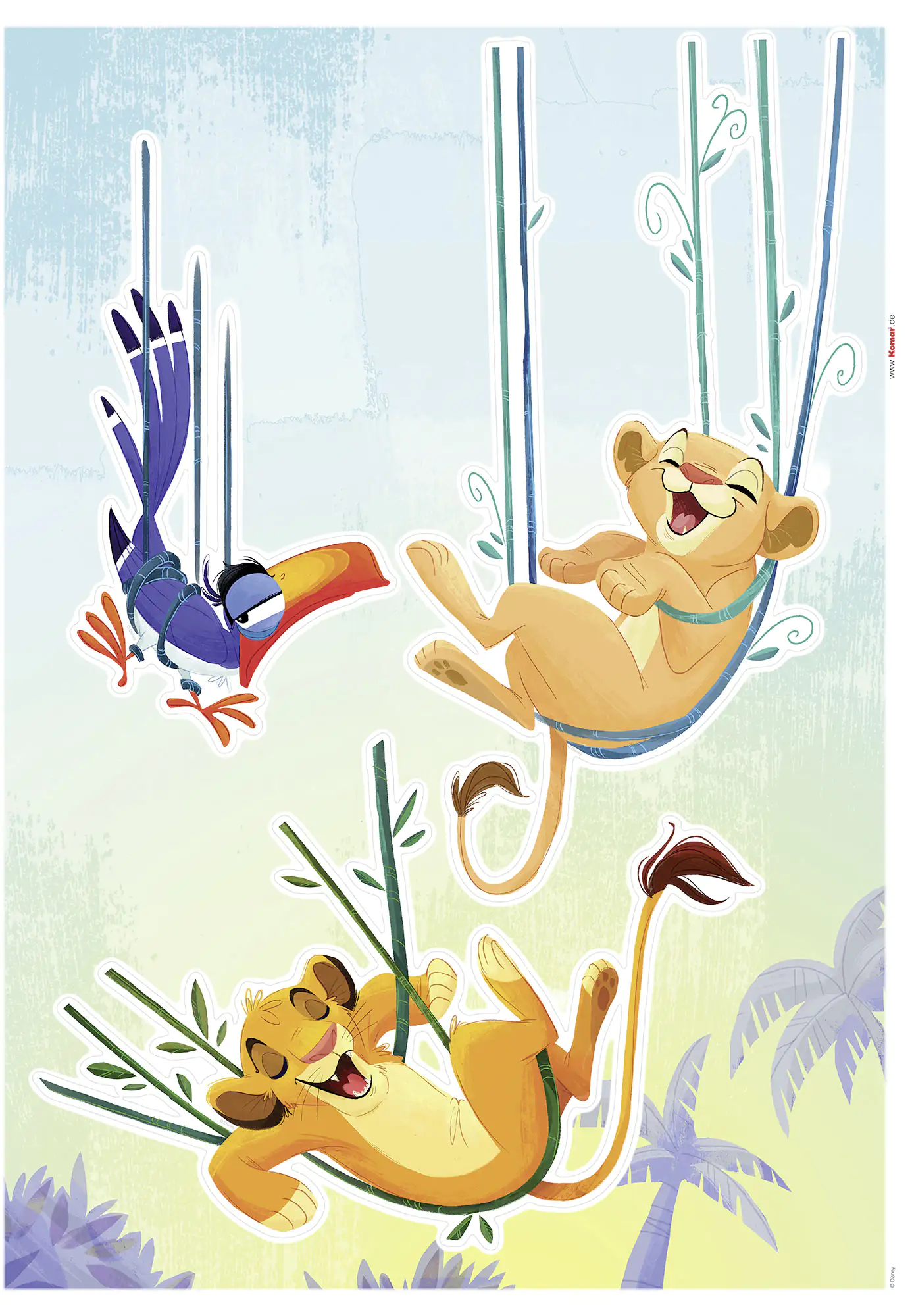 Komar Dekosticker Lion King Relax 50 x 70 cm Komar Dekosticker Lion King Relax 50 x 70 cm
